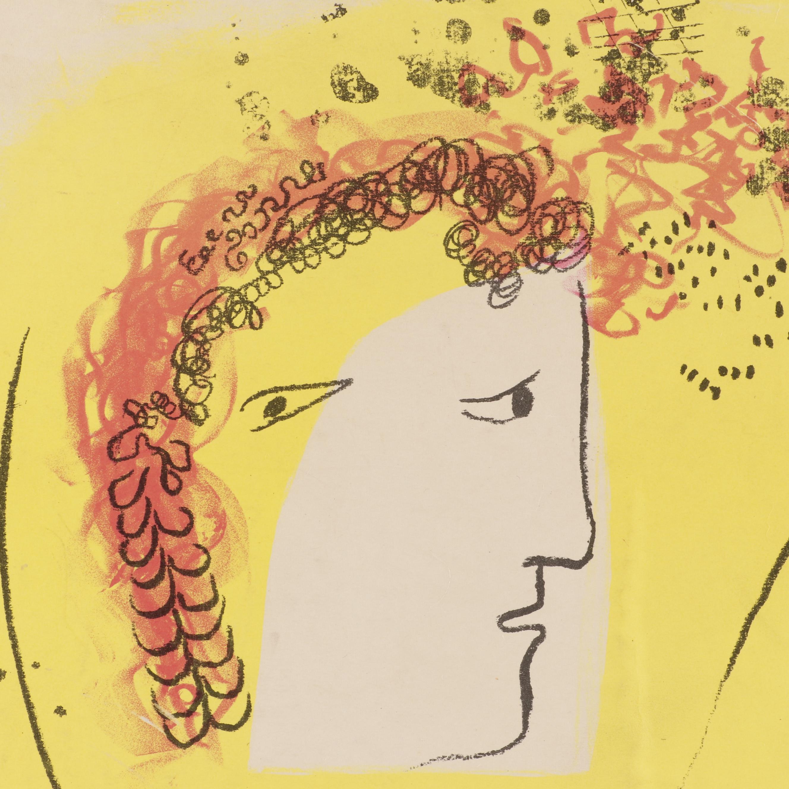 Marc Chagall 1969 Lithograph Exhibition Poster for Galerie Maeght