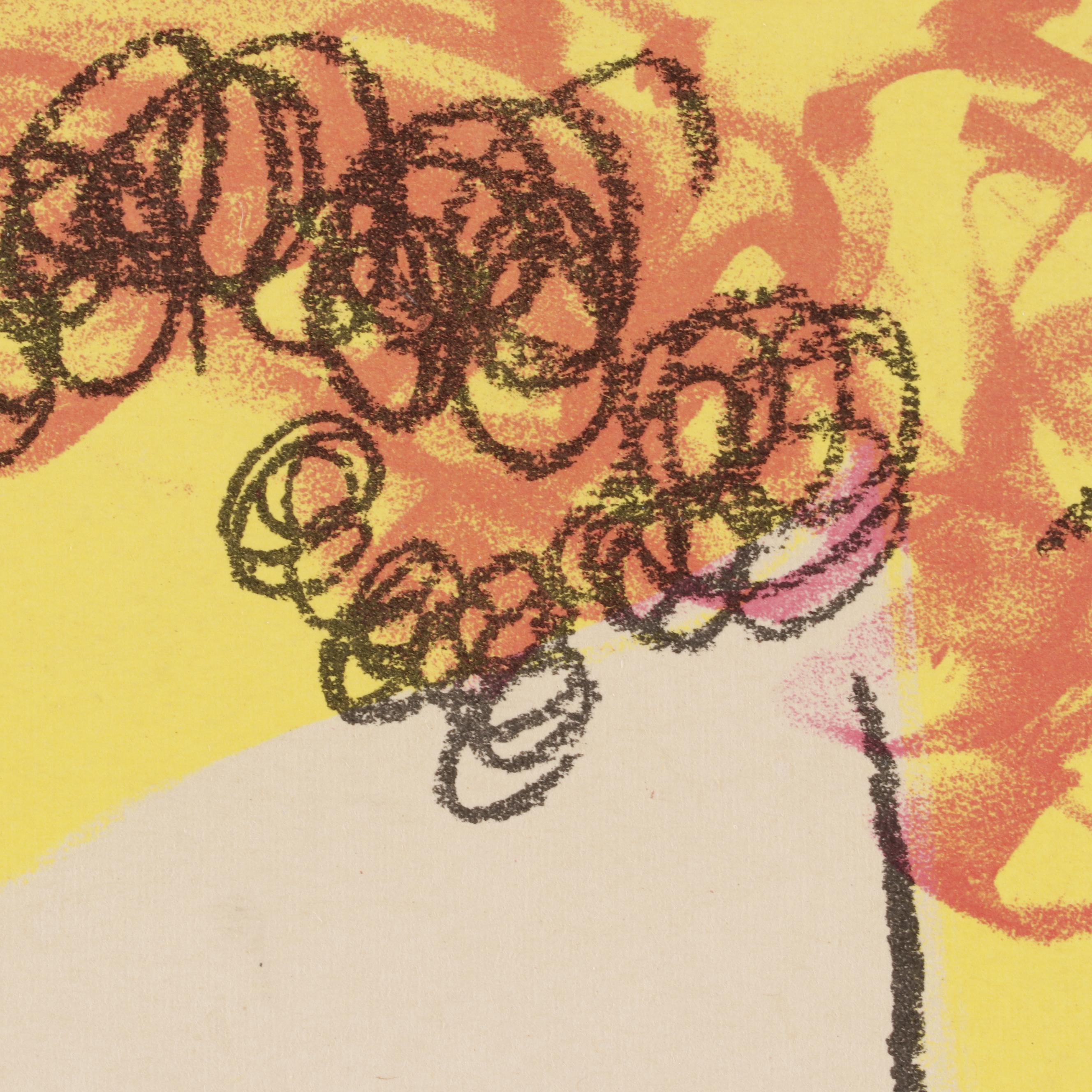 Marc Chagall 1969 Lithograph Exhibition Poster for Galerie Maeght