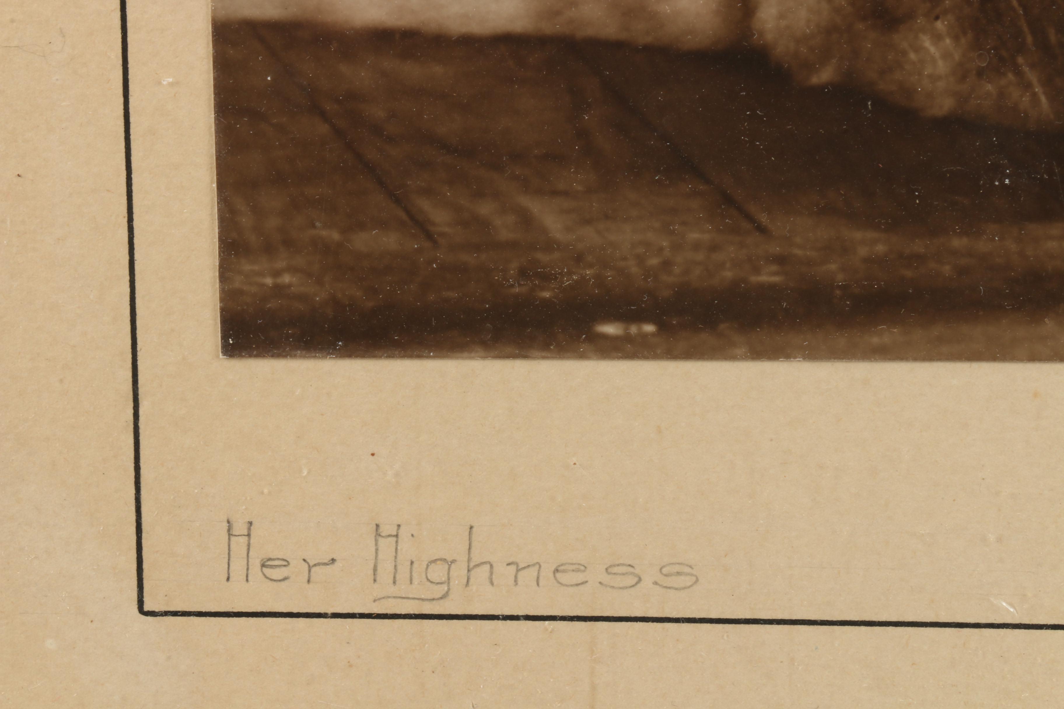 Mid 20th Century Photographic Prints "Forgotten" and "Her Highness"