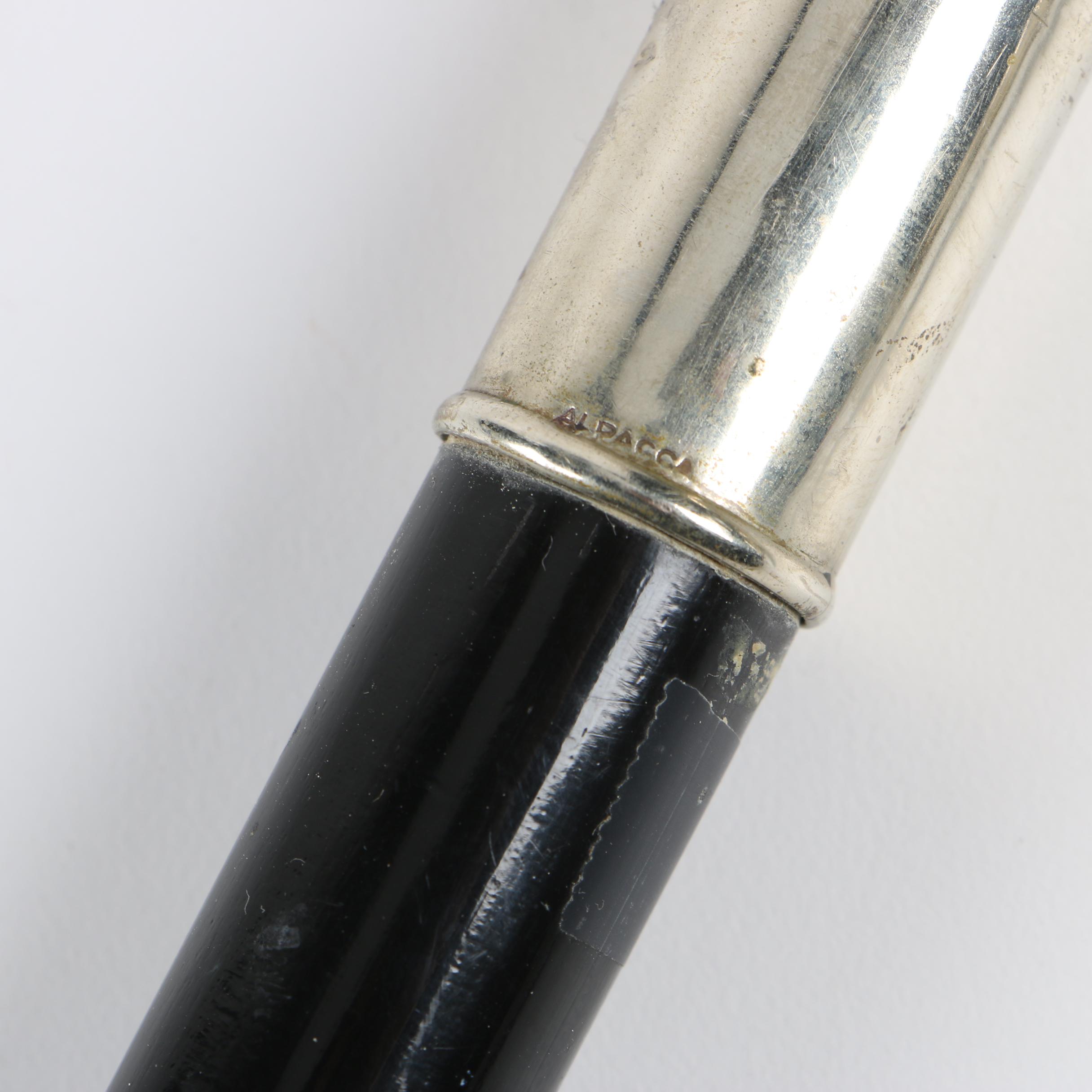 "Dark Shadows" Barnabas Collins Replica Alpacca Wolf Head and Black Maple Cane