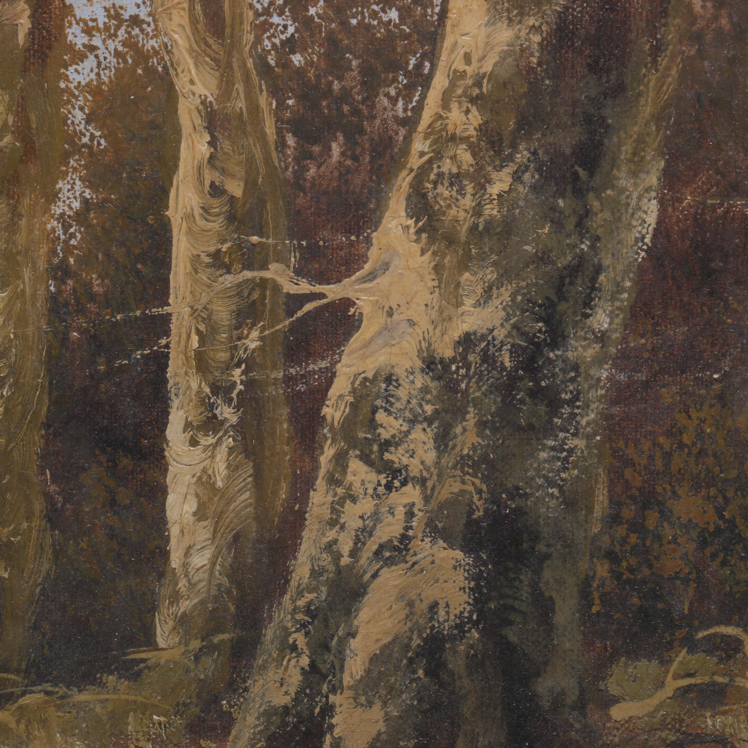 J. Mead Landscape Oil Painting