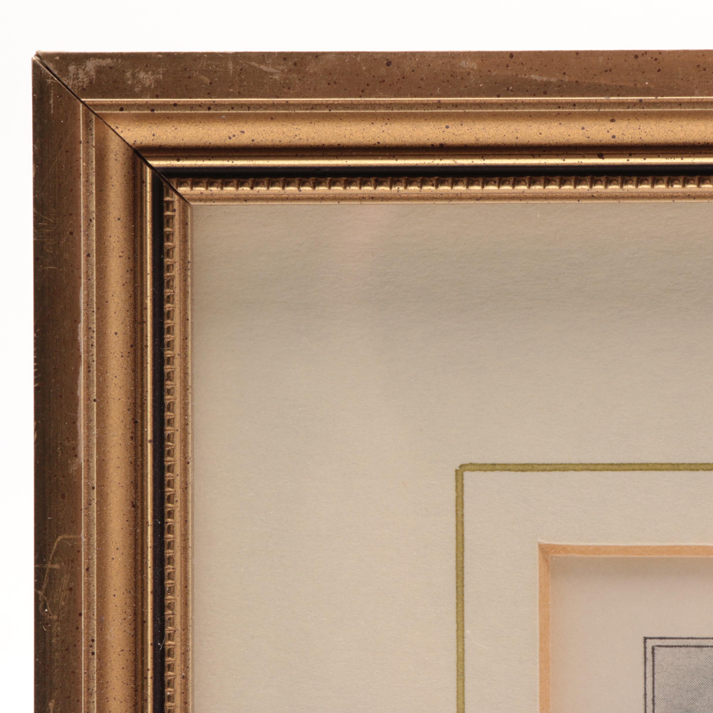 John Morland Hand-colored Halftone Print "Royal Dornoch: The 3rd Green"