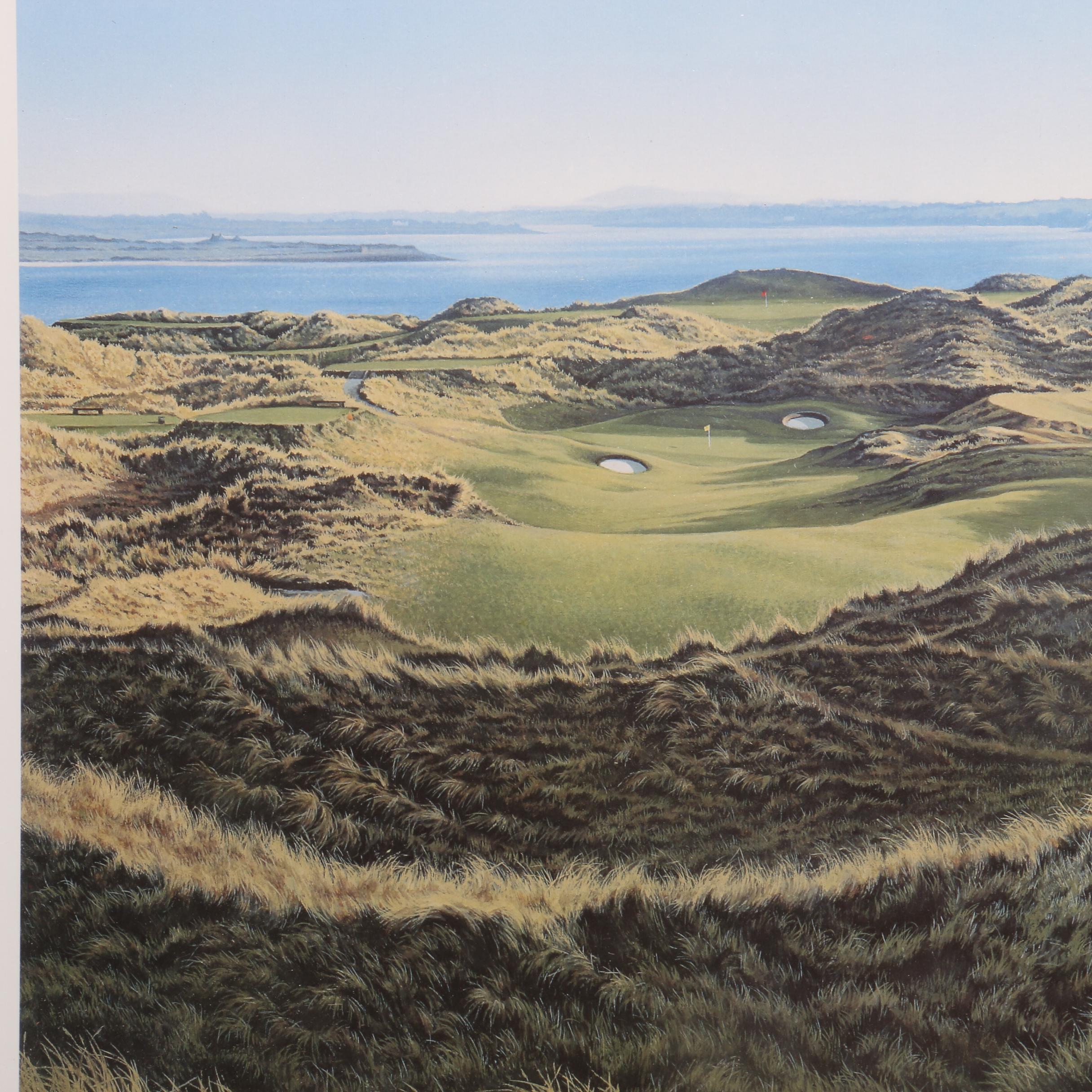 William Grandison Limited Edition Offset Lithograph "Enniscrone Golf Club"