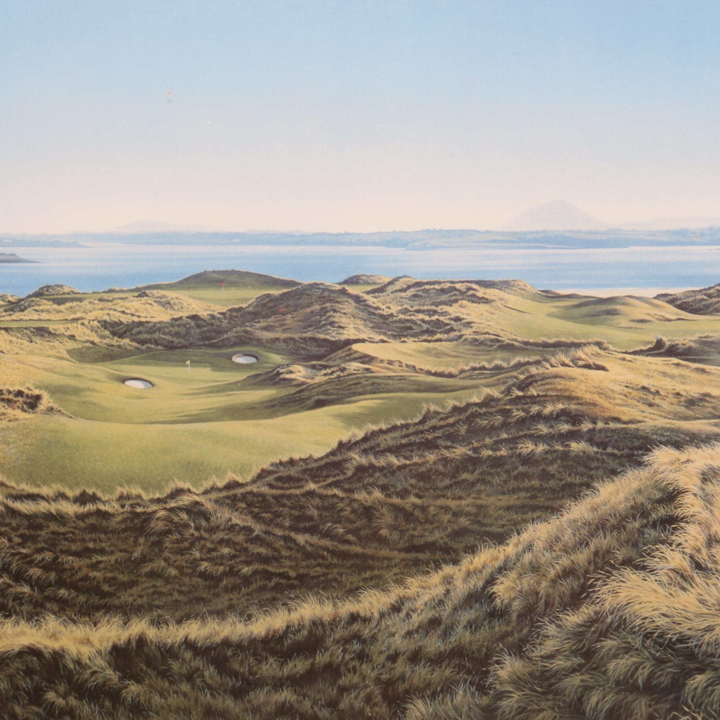 William Grandison Limited Edition Offset Lithograph "Enniscrone Golf Club"