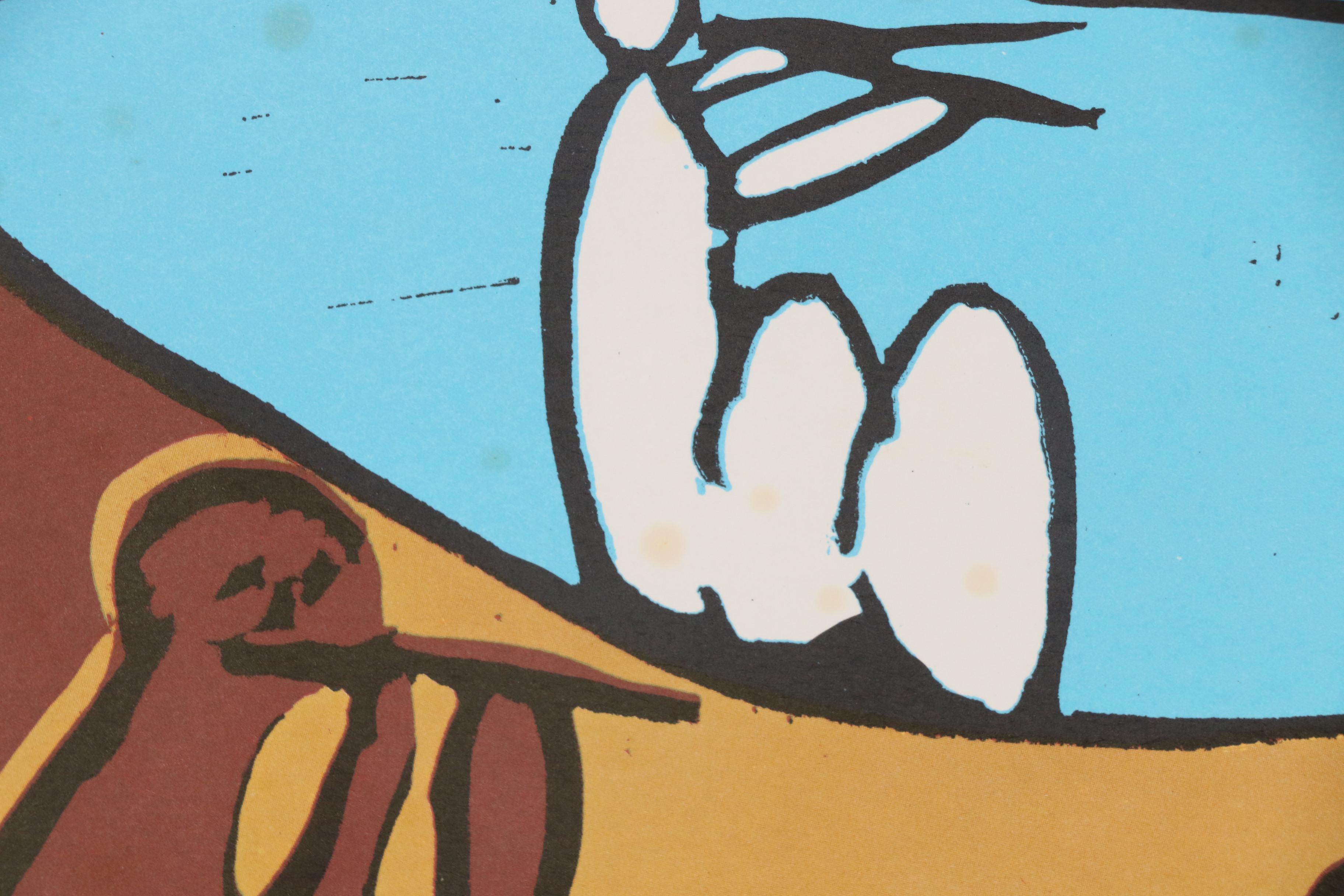 Lithograph after Pablo Picasso "Bacchanal with Pair of Lovers"