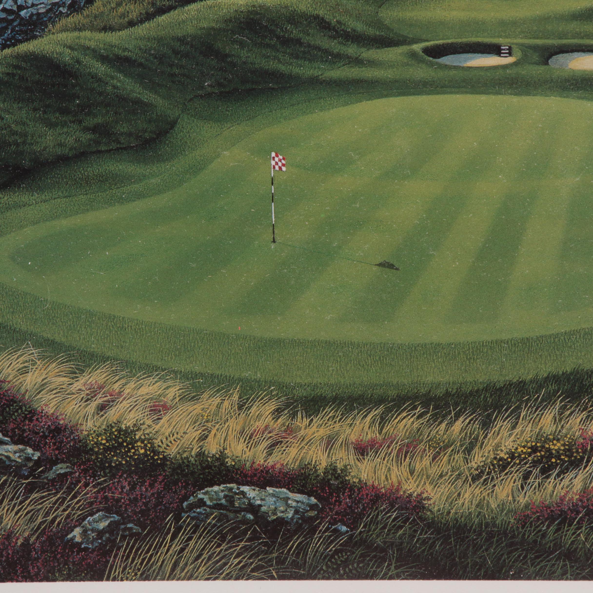 William Grandison Limited Edition Offset Lithograph "Old Head Golf Links"