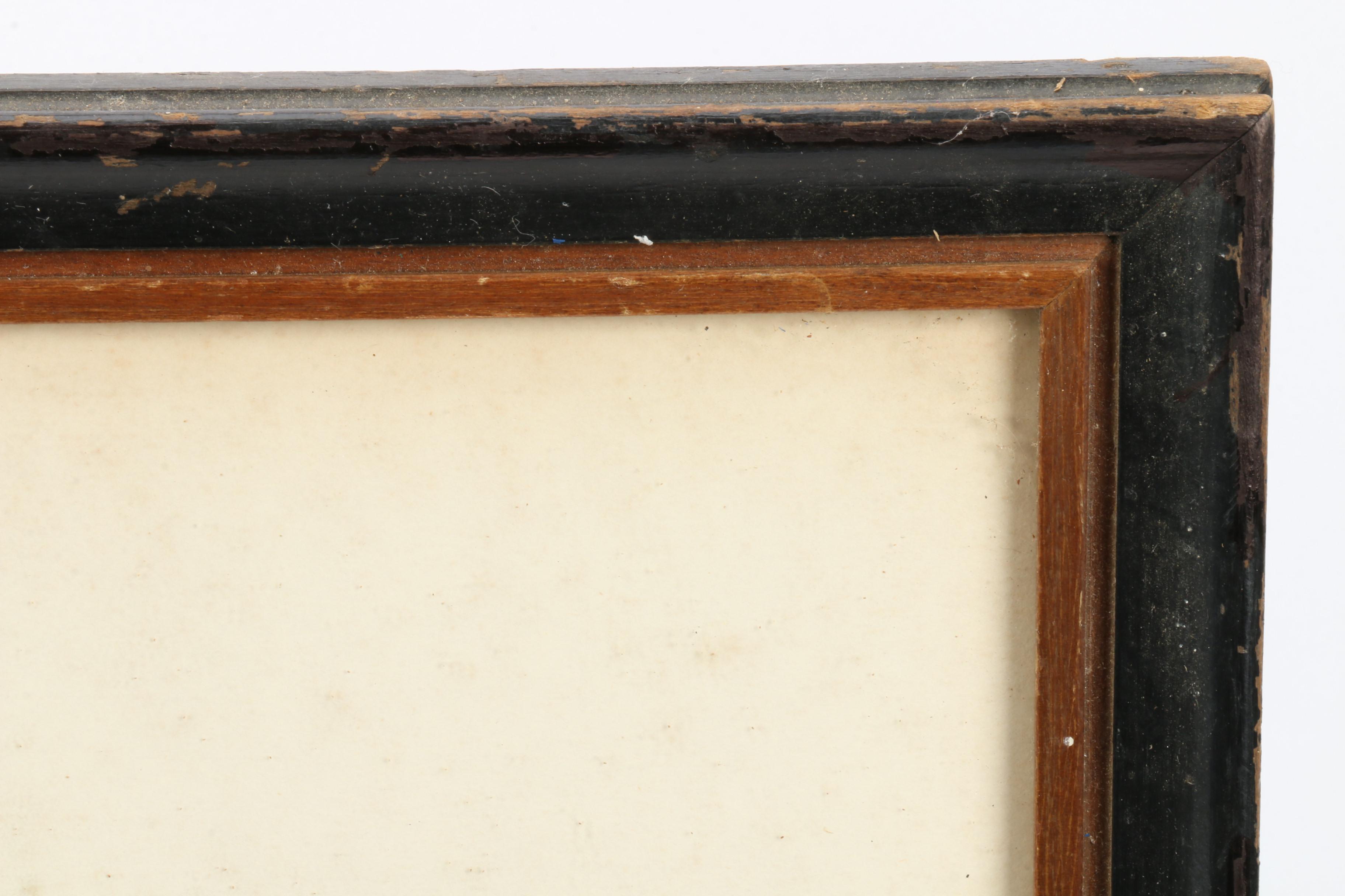 Hand Colored Collotype After Gilbert Scott Wright "Behind Time"