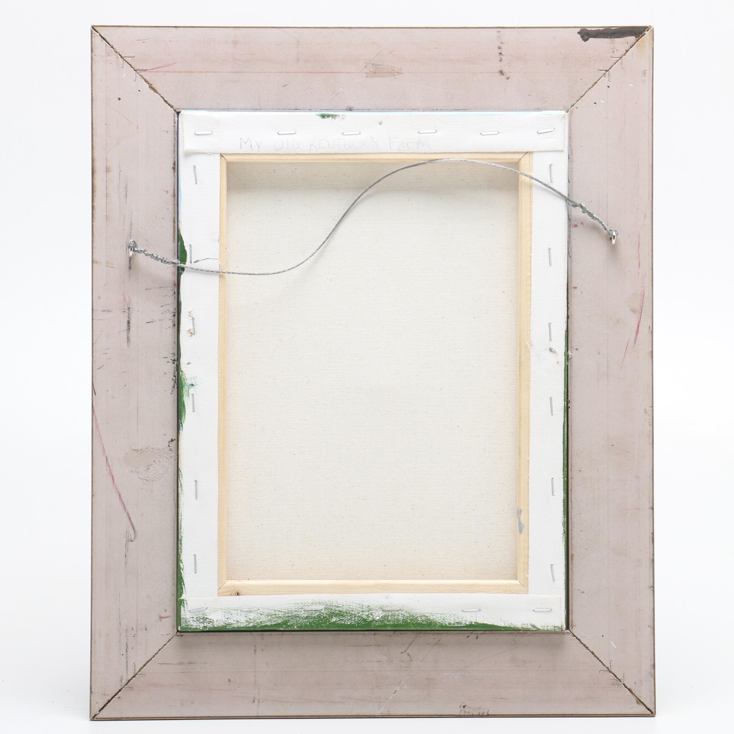 Landscape Oil Painting "My Old Kentucky Farm"