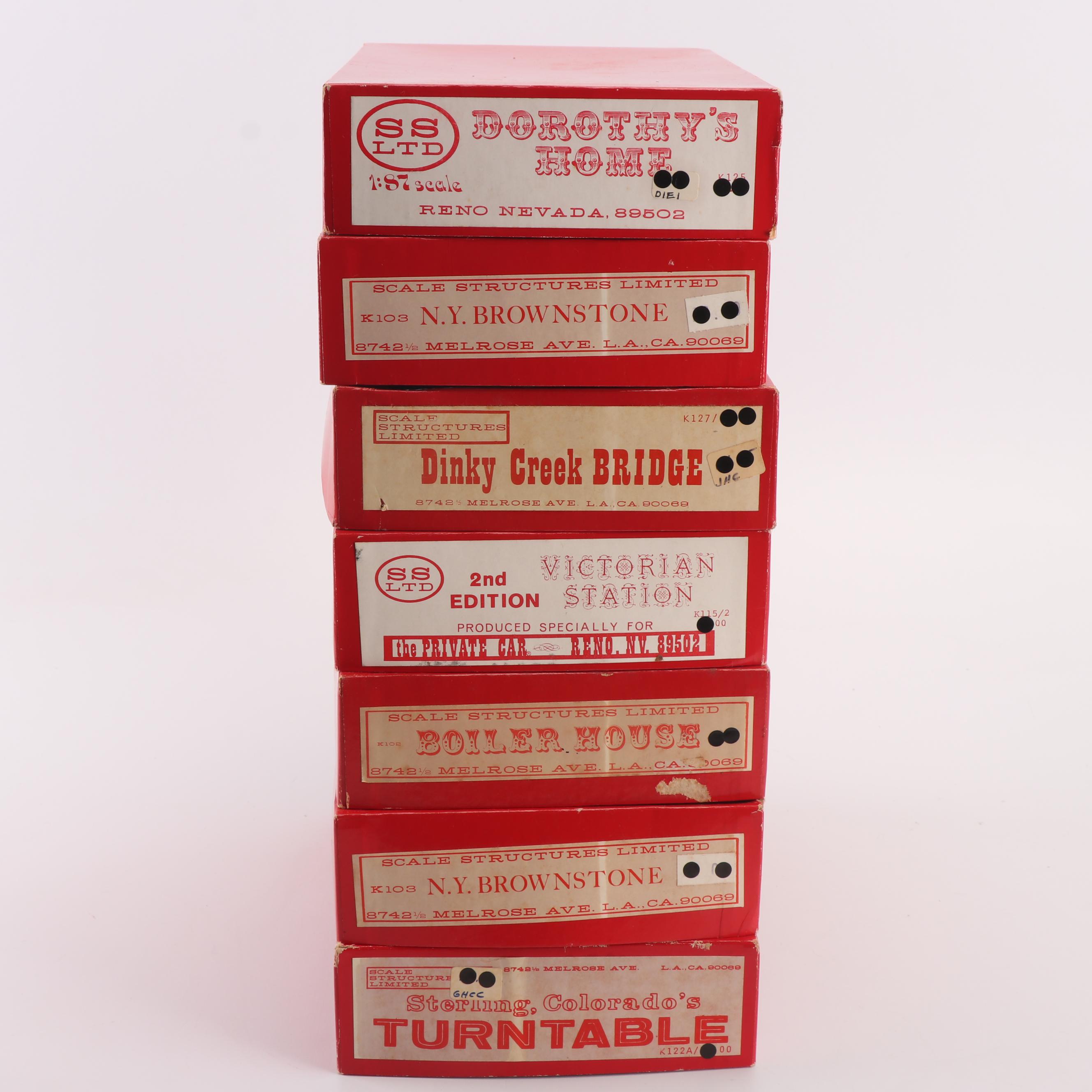 Scale Structures Ltd. Building and Structure Model Kits, Mid-20th Century