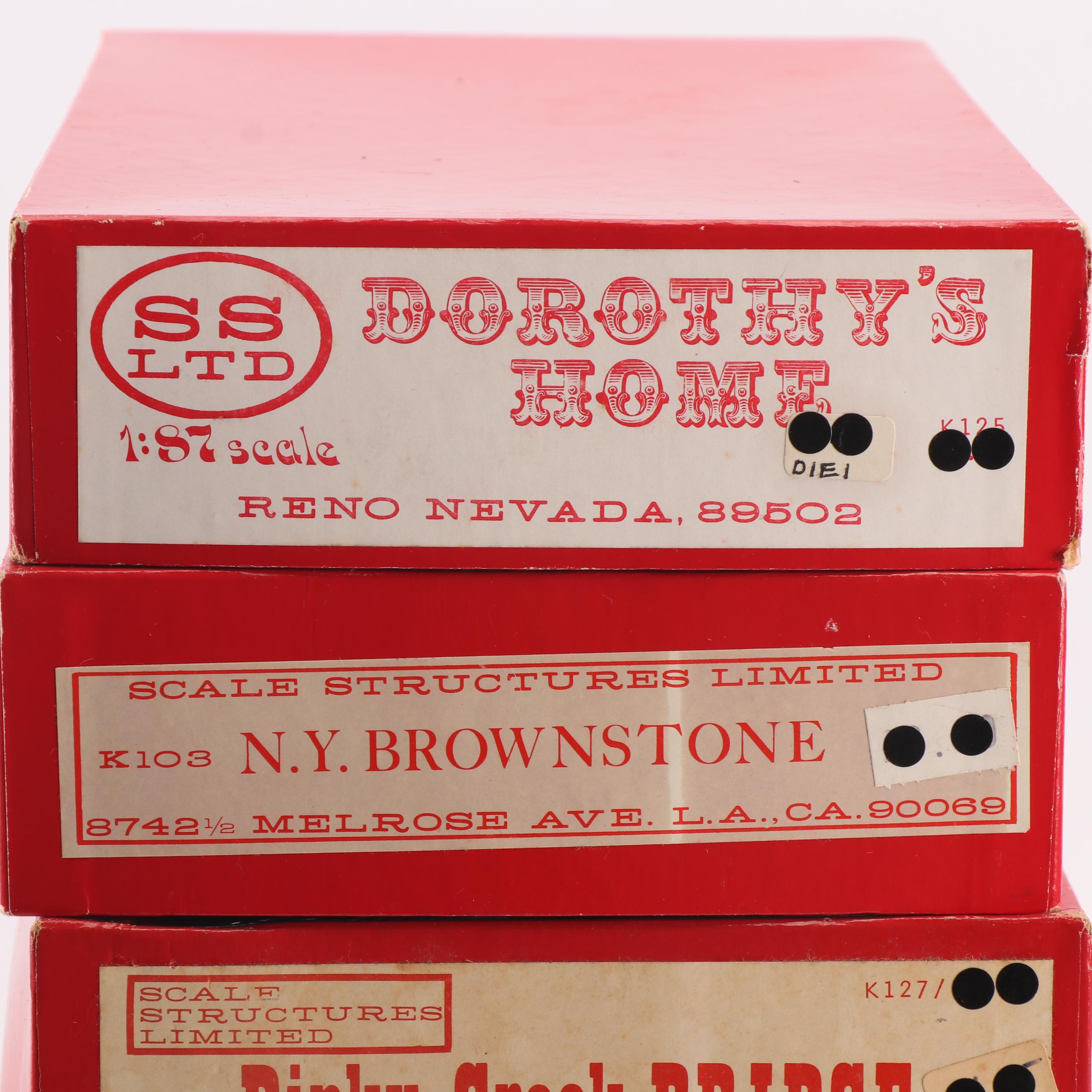 Scale Structures Ltd. Building and Structure Model Kits, Mid-20th Century