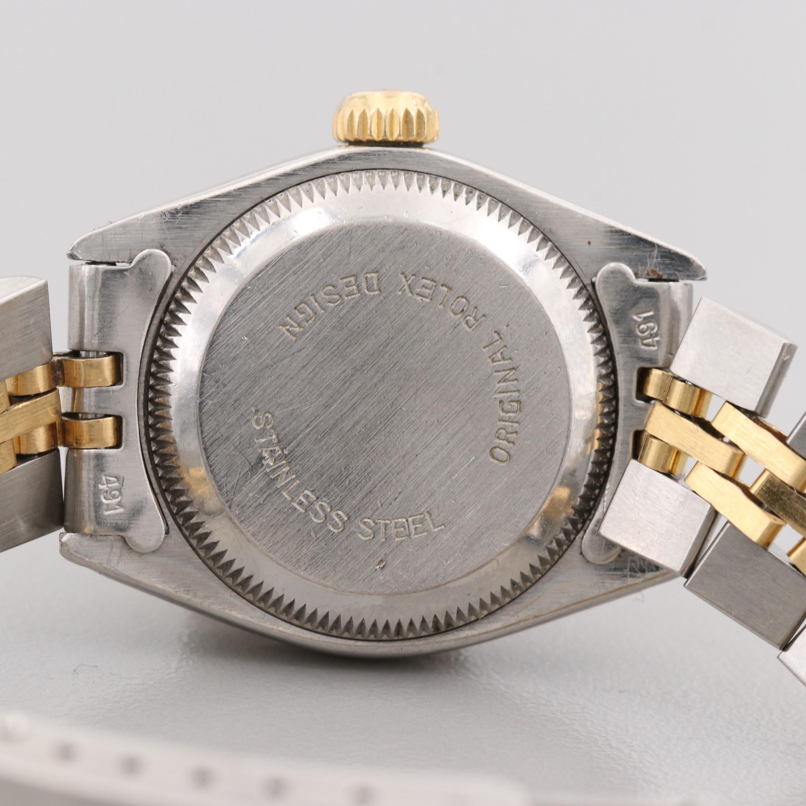 Rolex Oyster Perpetual 18K Yellow Gold and Stainless Steel Watch, 1982