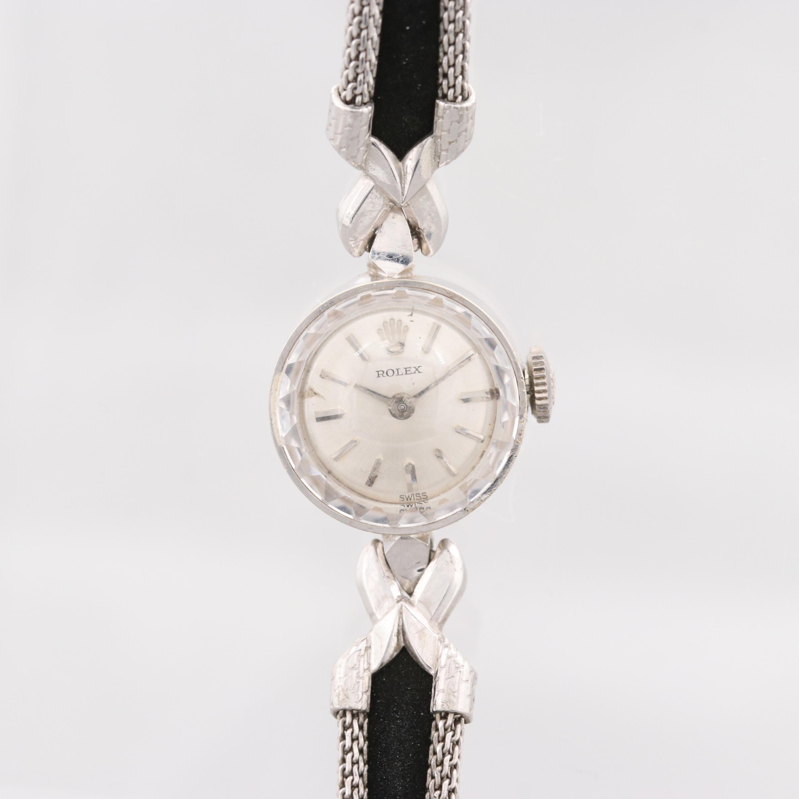 Rolex 14K White Gold Stem Wind Watch