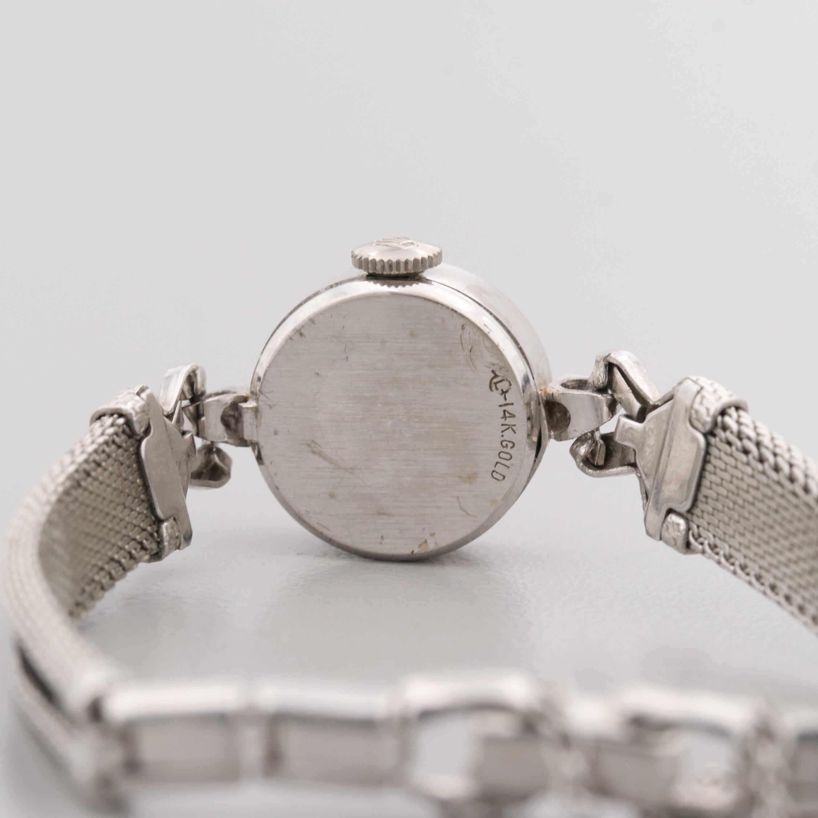 Rolex 14K White Gold Stem Wind Watch