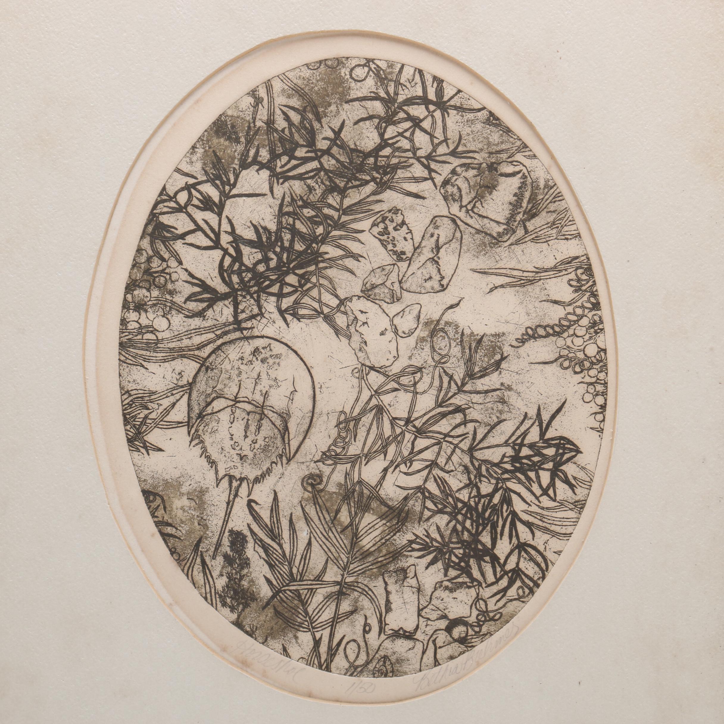 Bethia Brehmer Limited Edition Etching "Horseshoe"