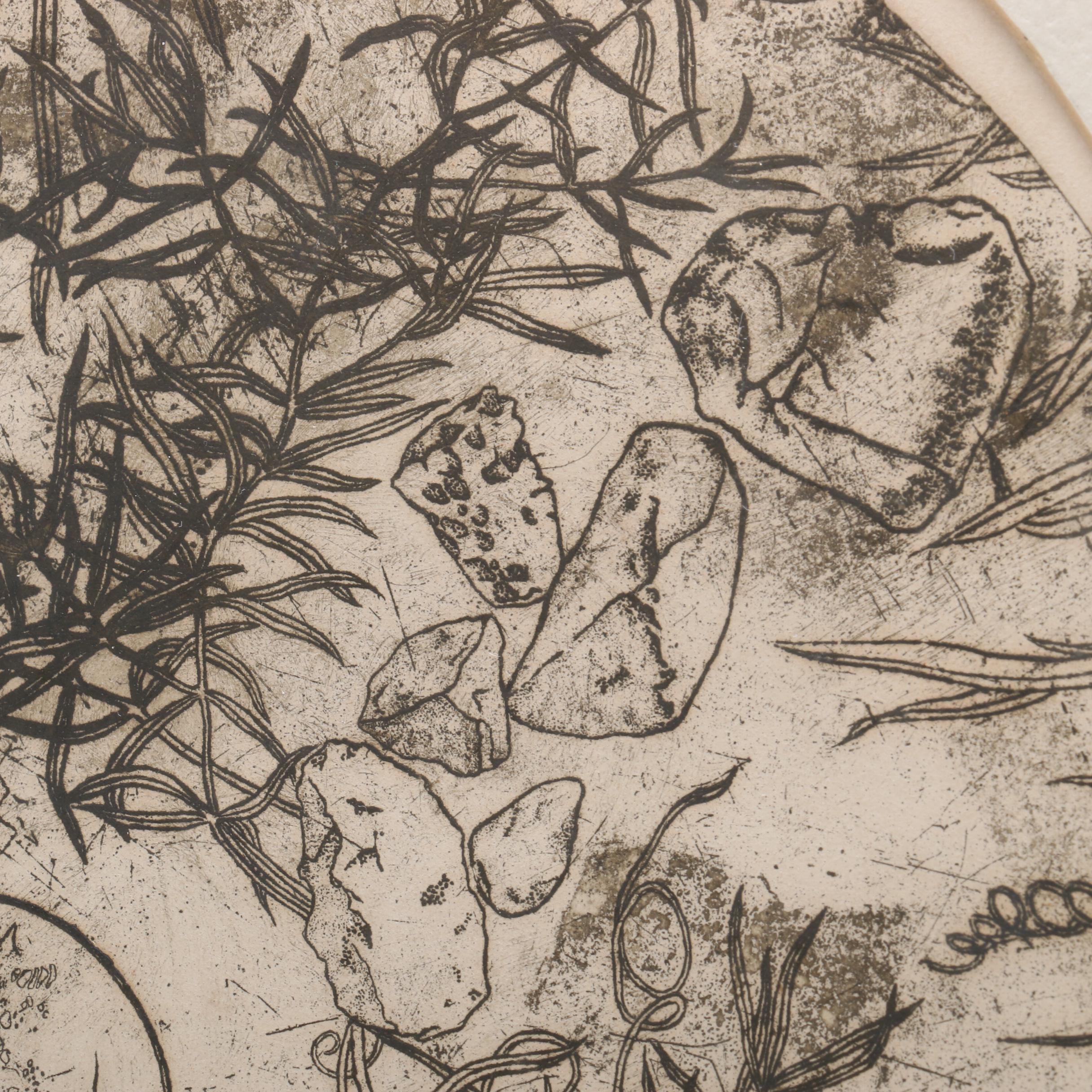 Bethia Brehmer Limited Edition Etching "Horseshoe"