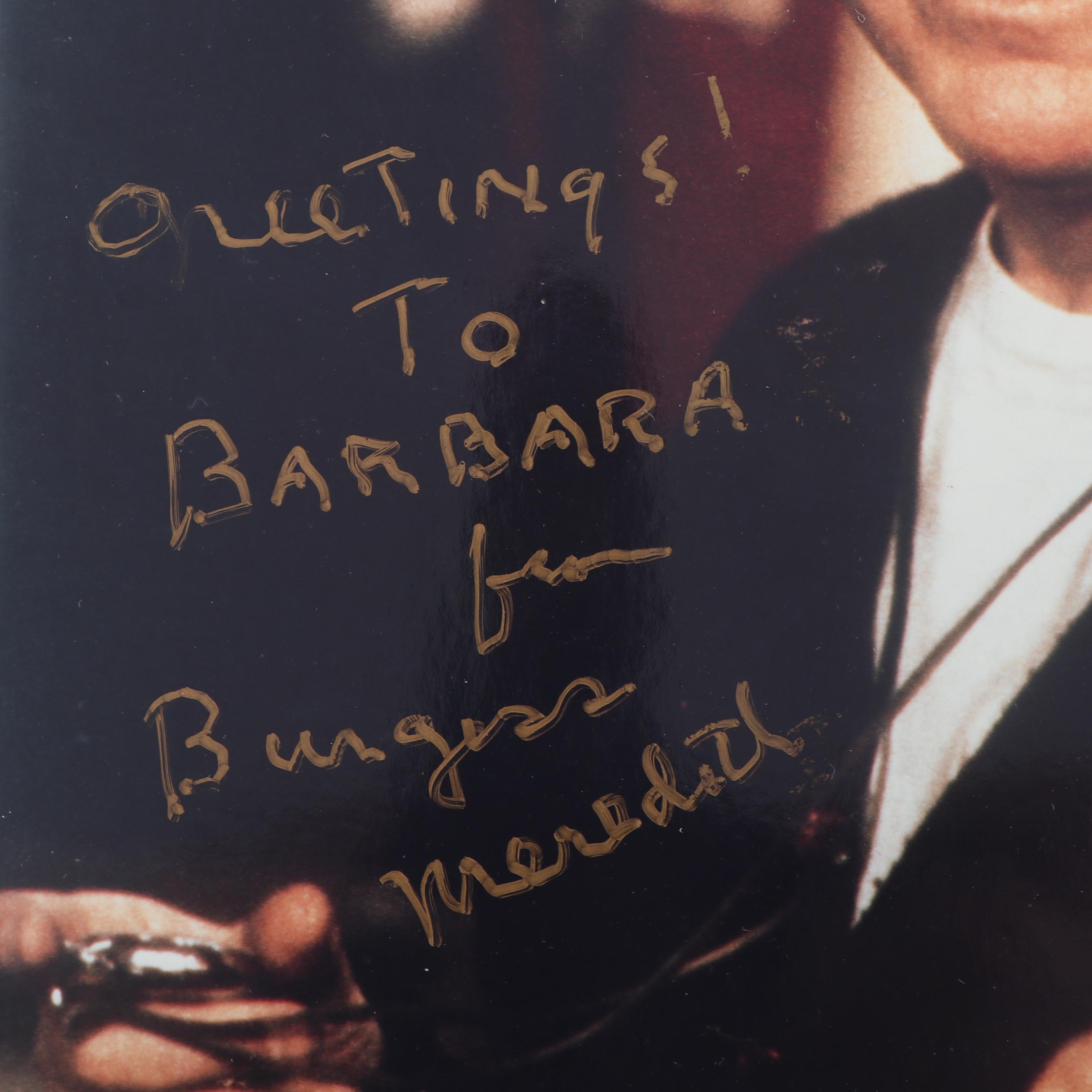 Burgess Meredith Autographed Photograph with Inscription