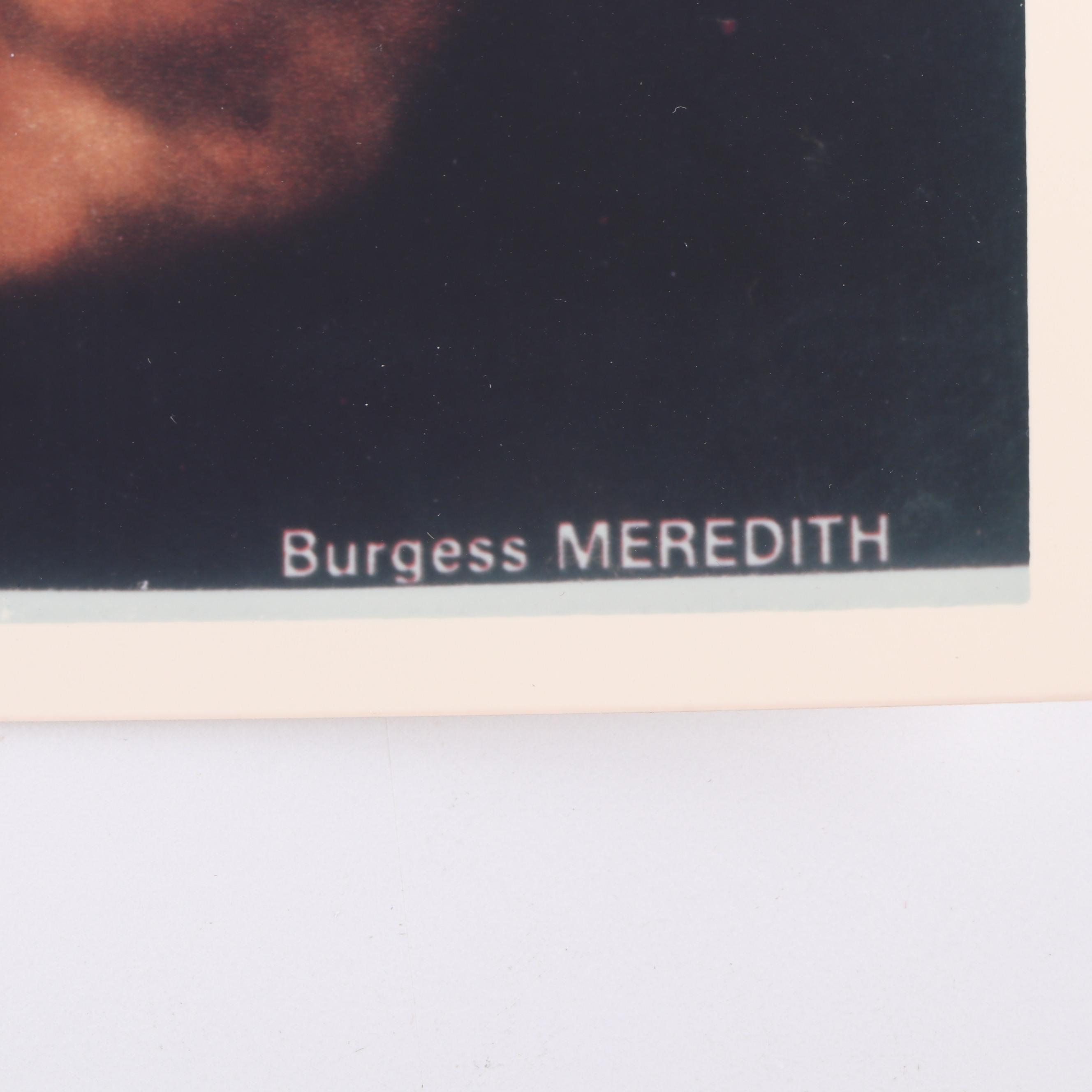 Burgess Meredith Autographed Photograph with Inscription