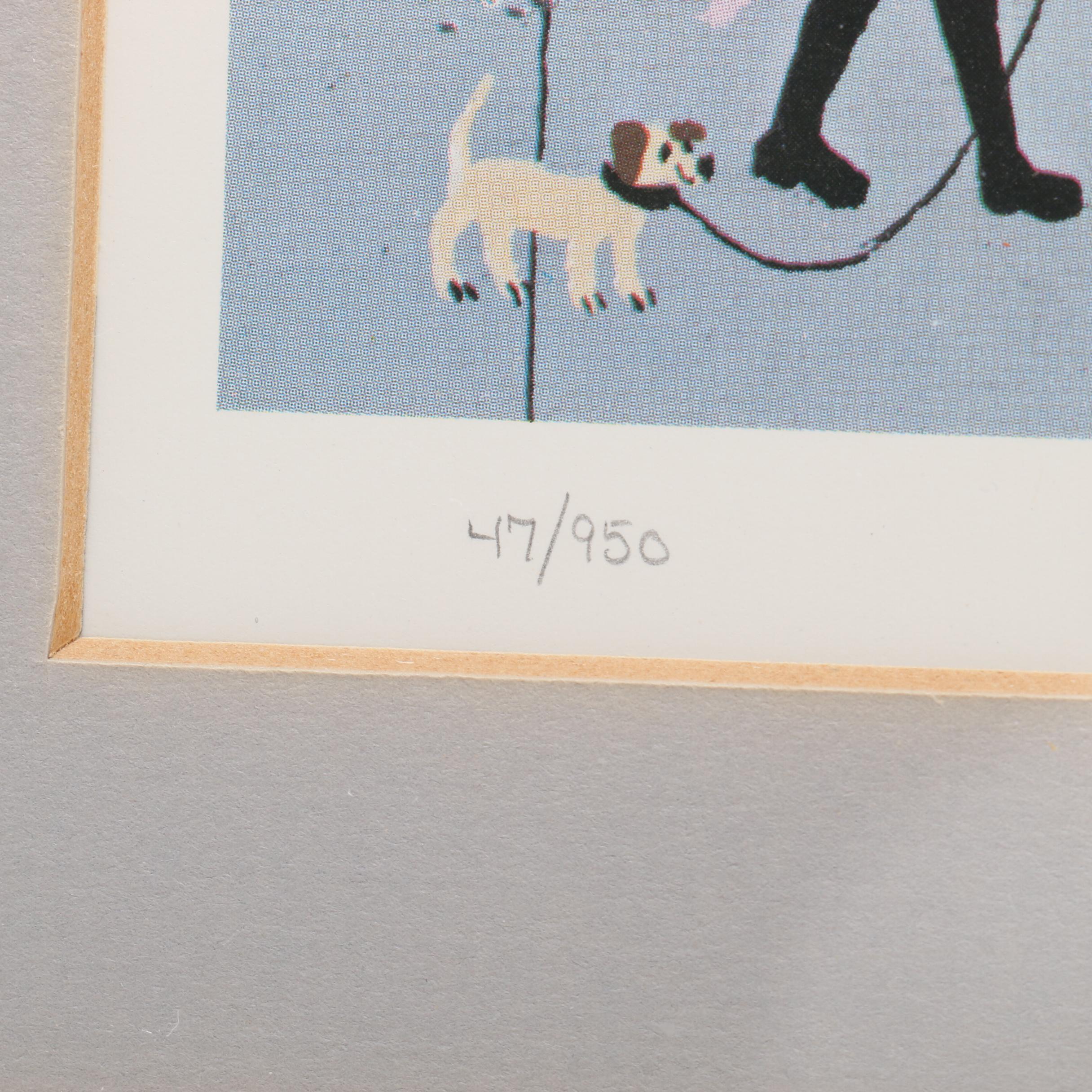 Mrs. Bee Limited Edition Offset Lithograph "The Pet Parade"