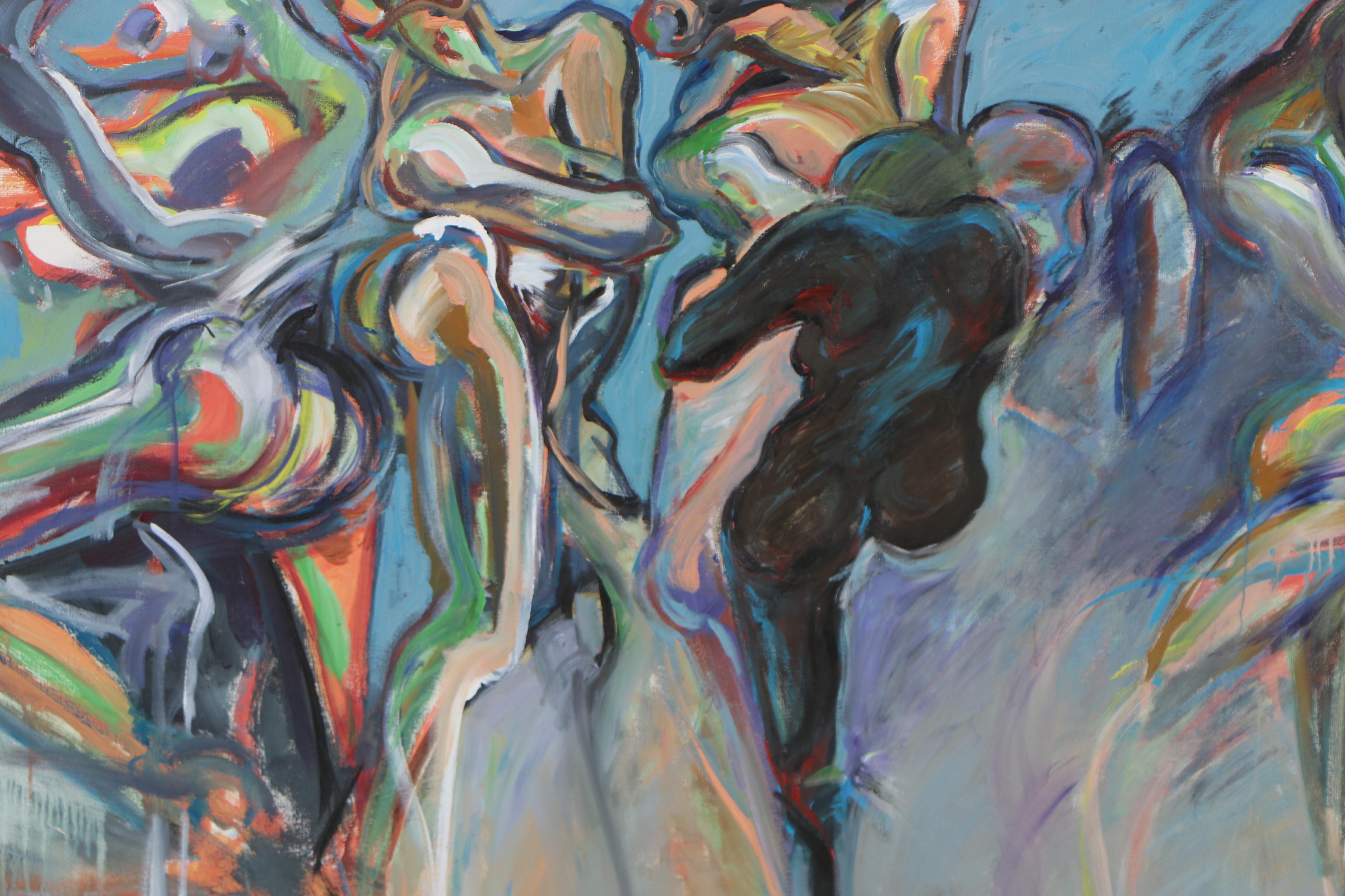 Esther Liu Monumental Figural Oil Painting