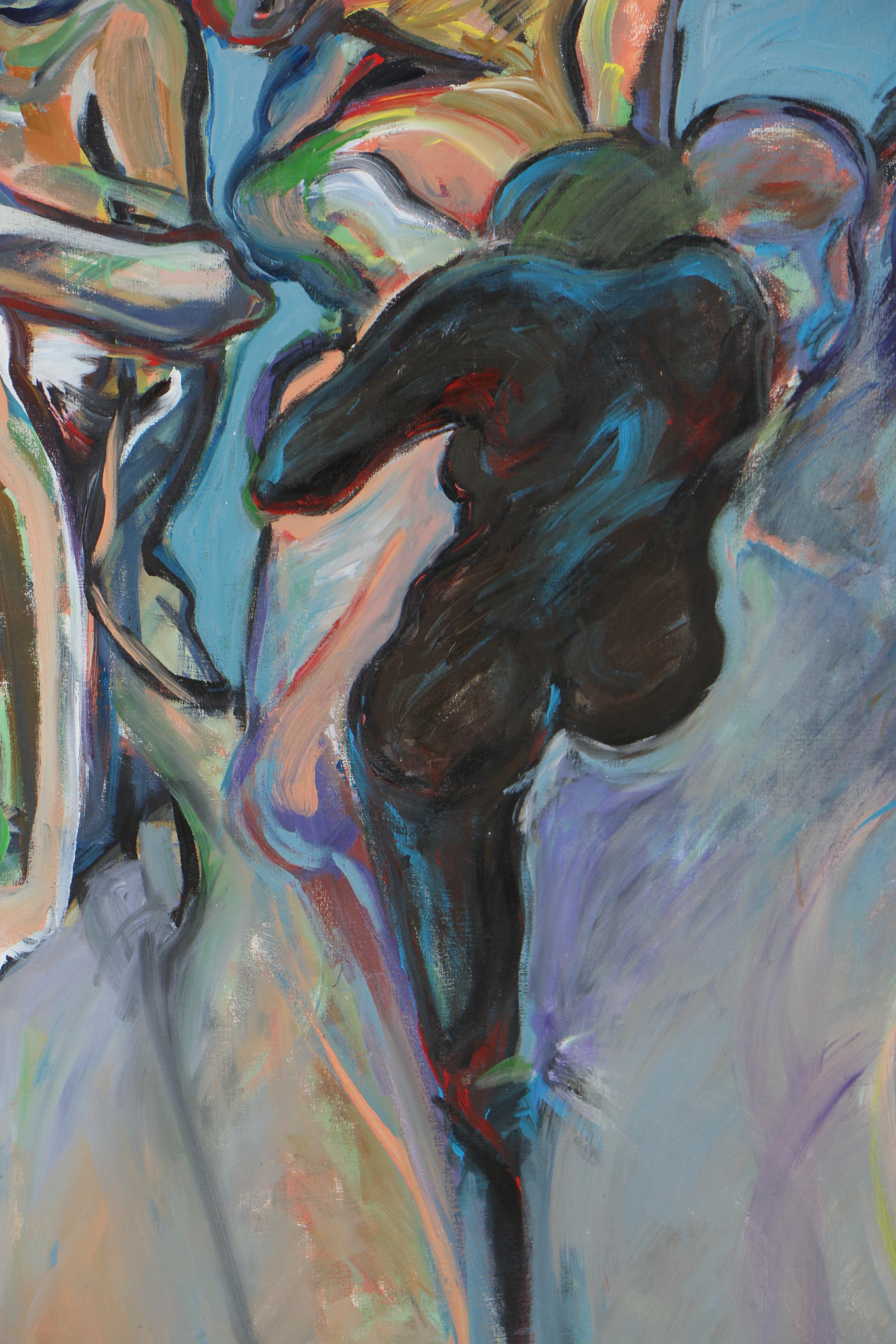 Esther Liu Monumental Figural Oil Painting