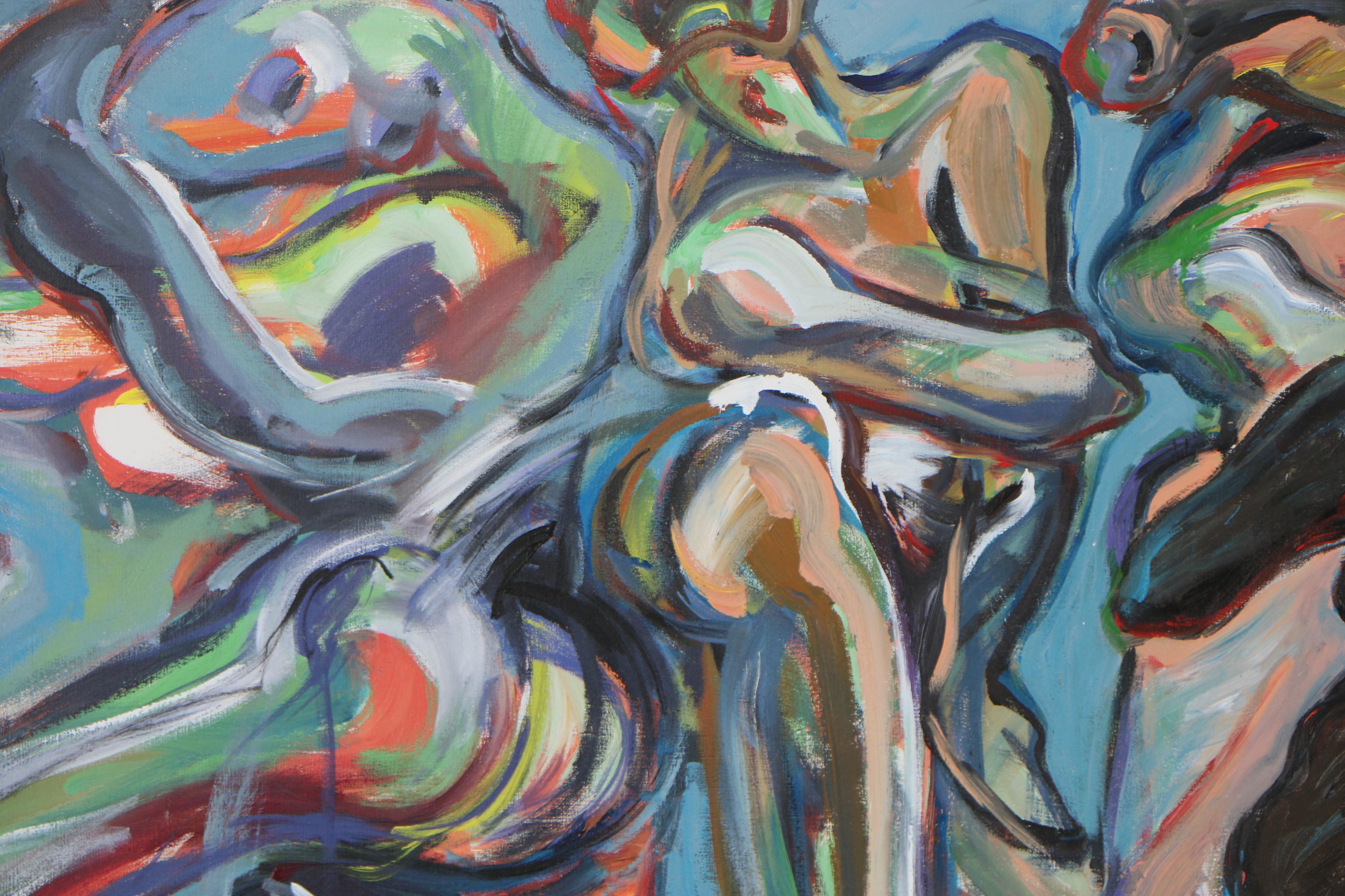 Esther Liu Monumental Figural Oil Painting