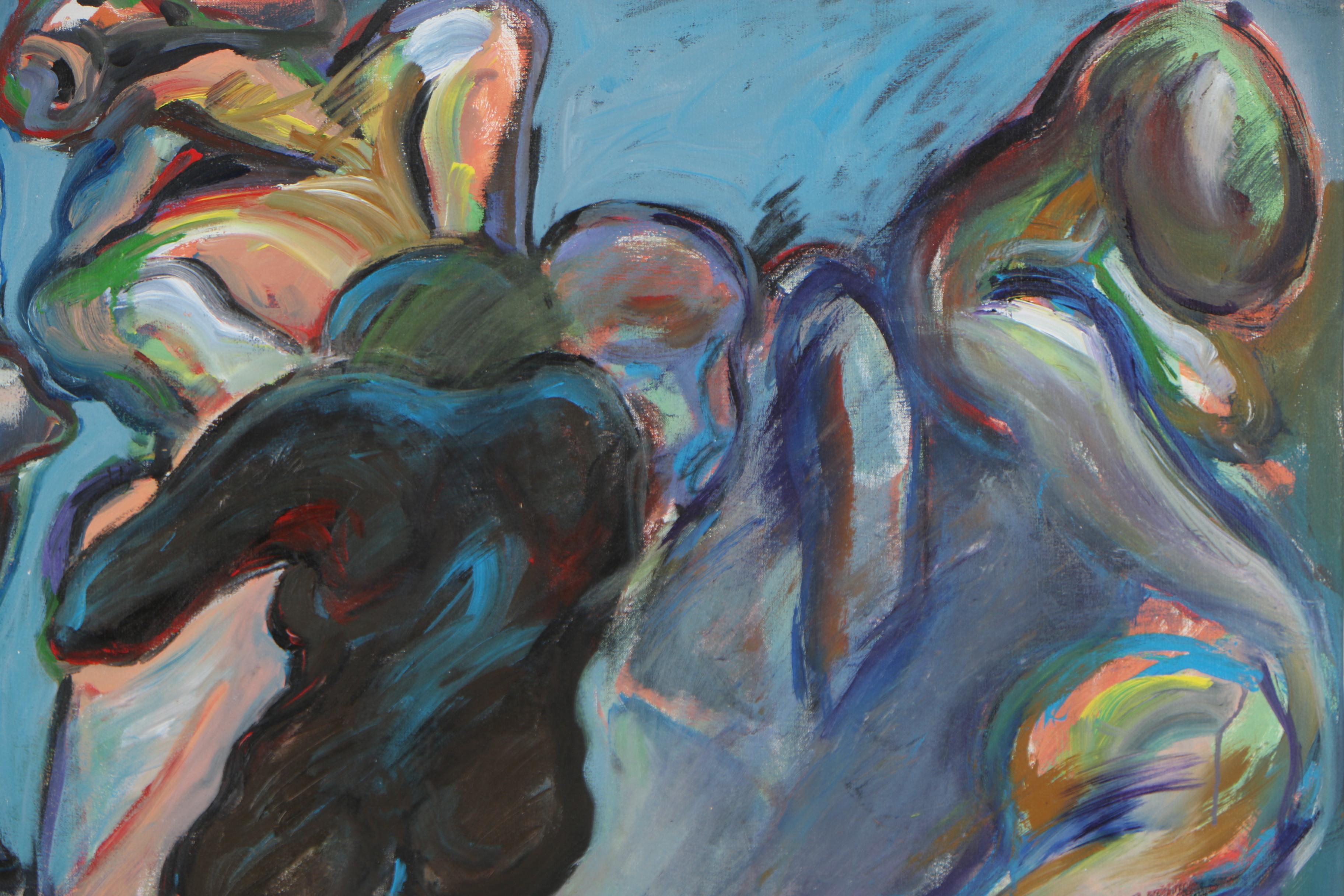 Esther Liu Monumental Figural Oil Painting