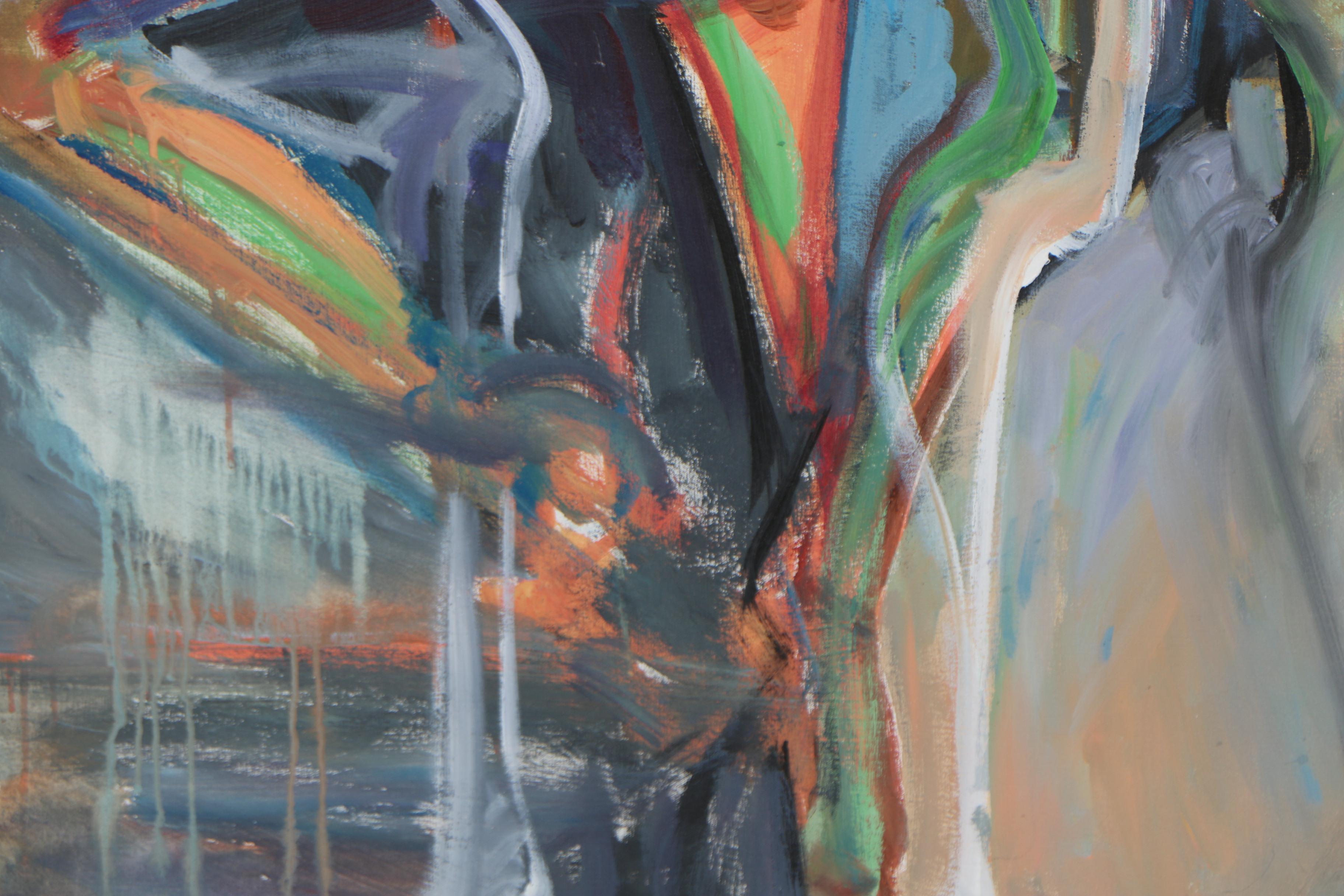 Esther Liu Monumental Figural Oil Painting