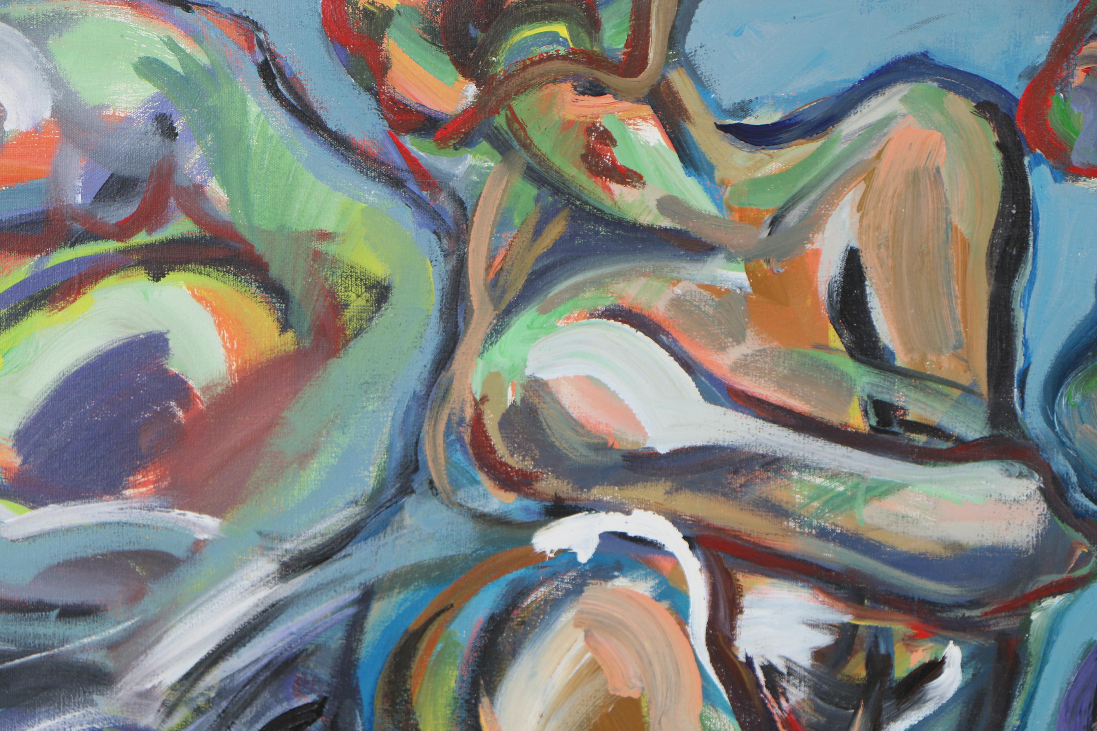 Esther Liu Monumental Figural Oil Painting