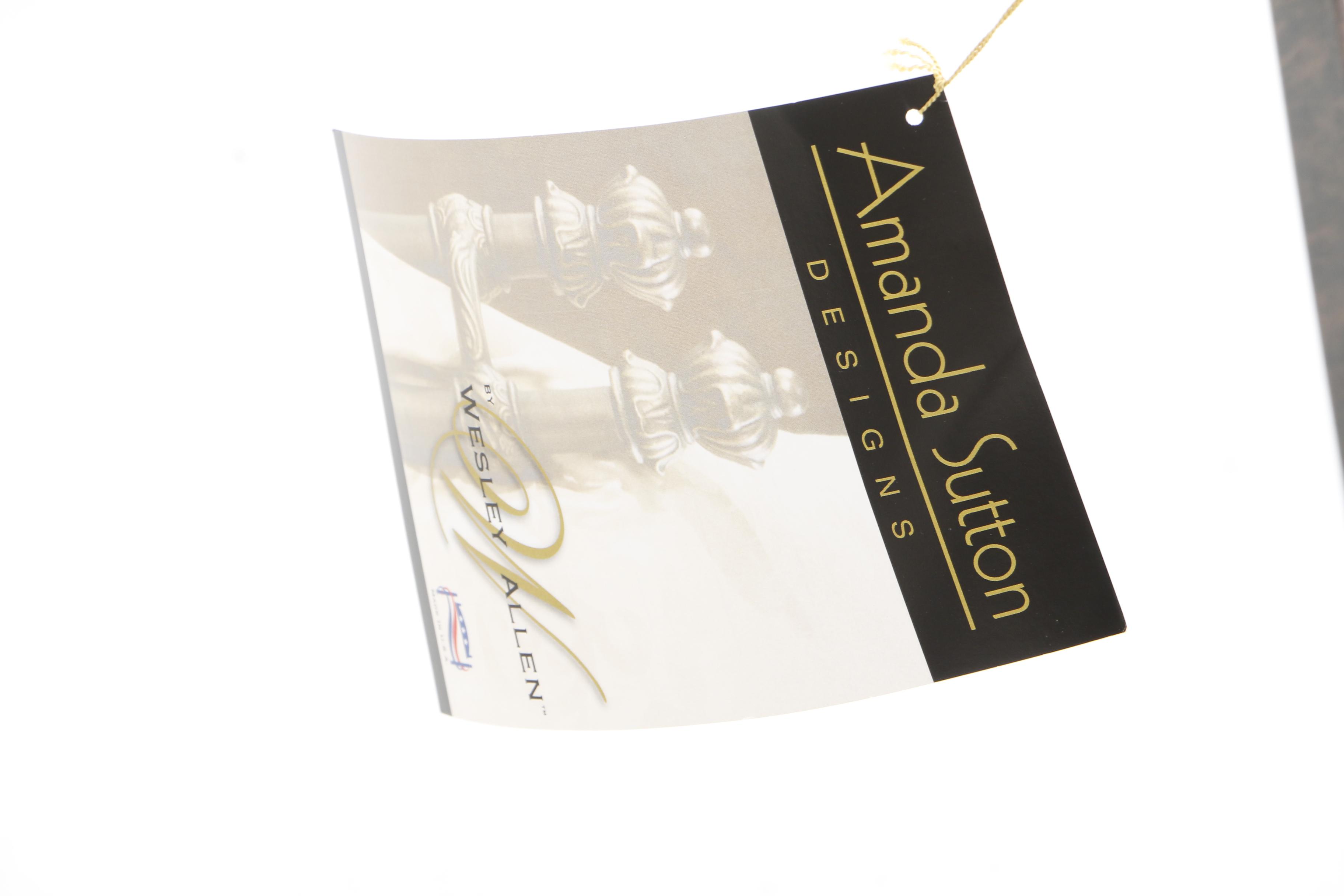 Amanda Sutton Designs Metal Queen Size Bed Frame by Wesley Allen Furniture