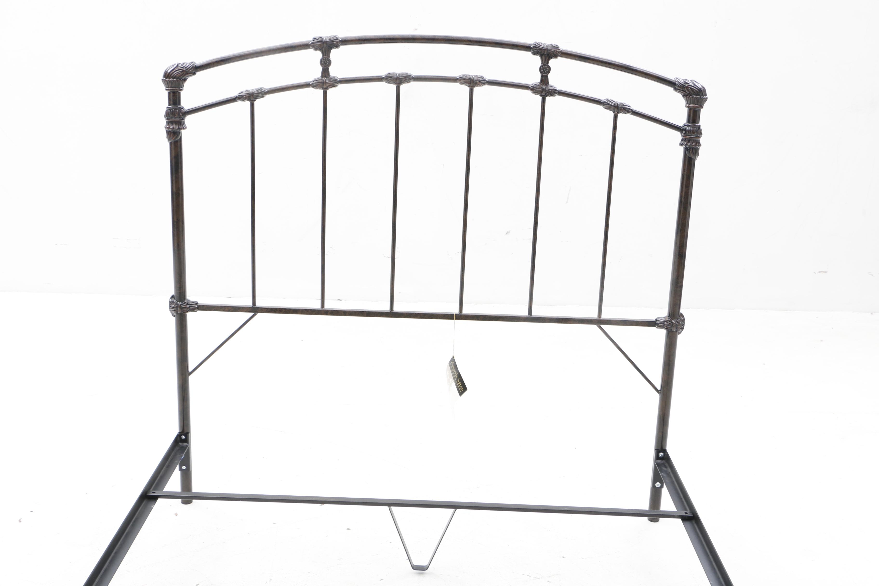 Amanda Sutton Designs Metal Queen Size Bed Frame by Wesley Allen Furniture