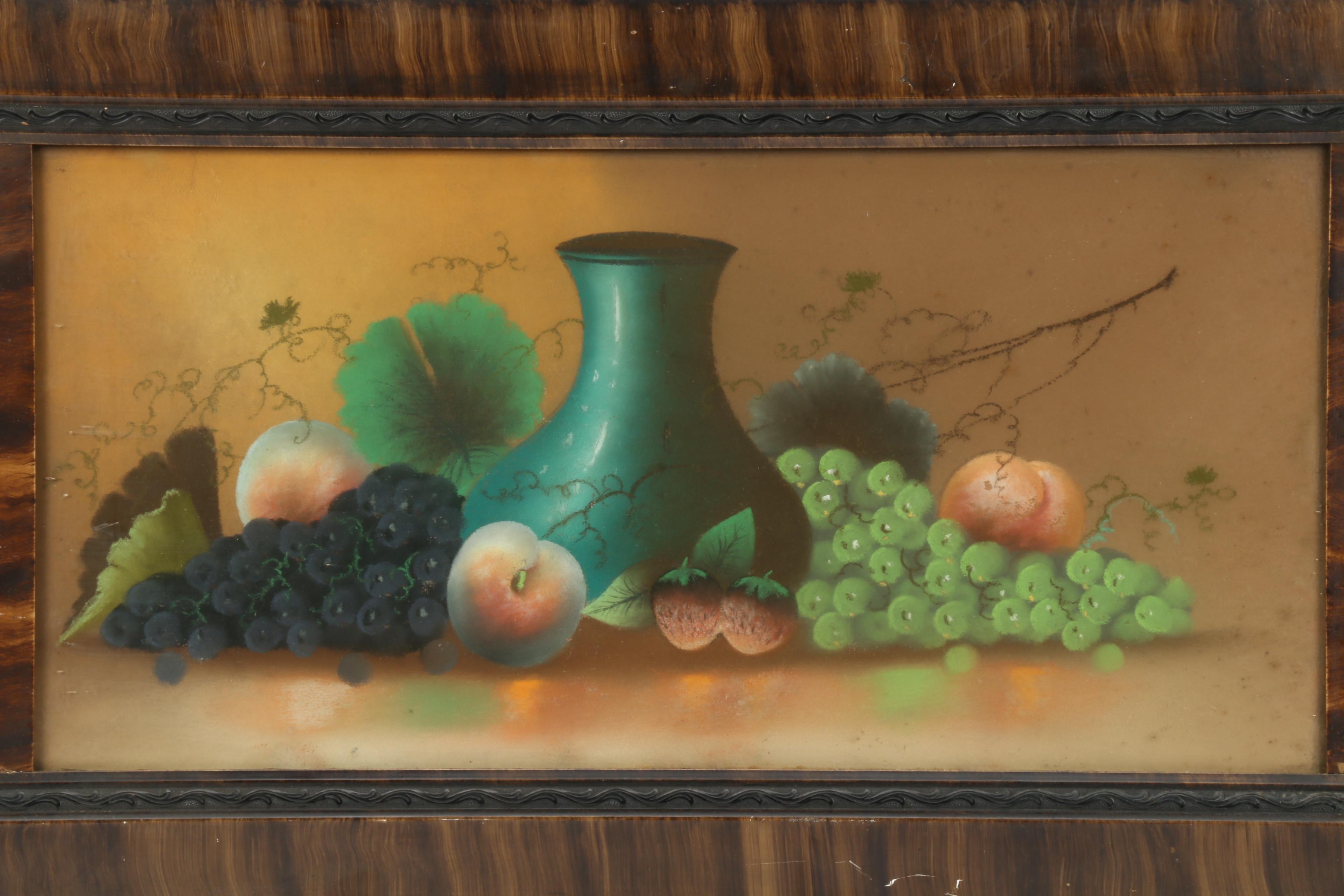 Still Life Triptych Pastel Drawing