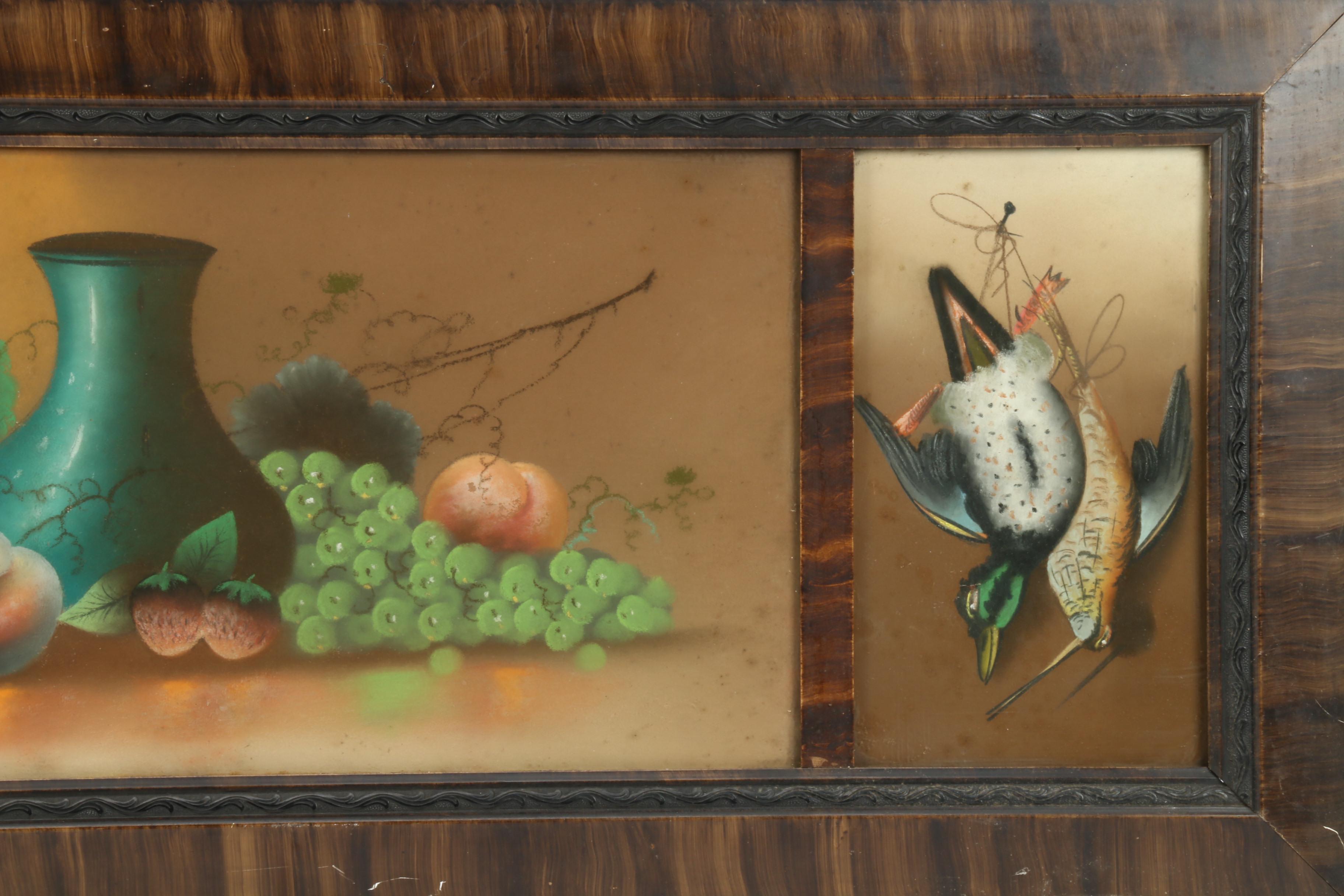 Still Life Triptych Pastel Drawing