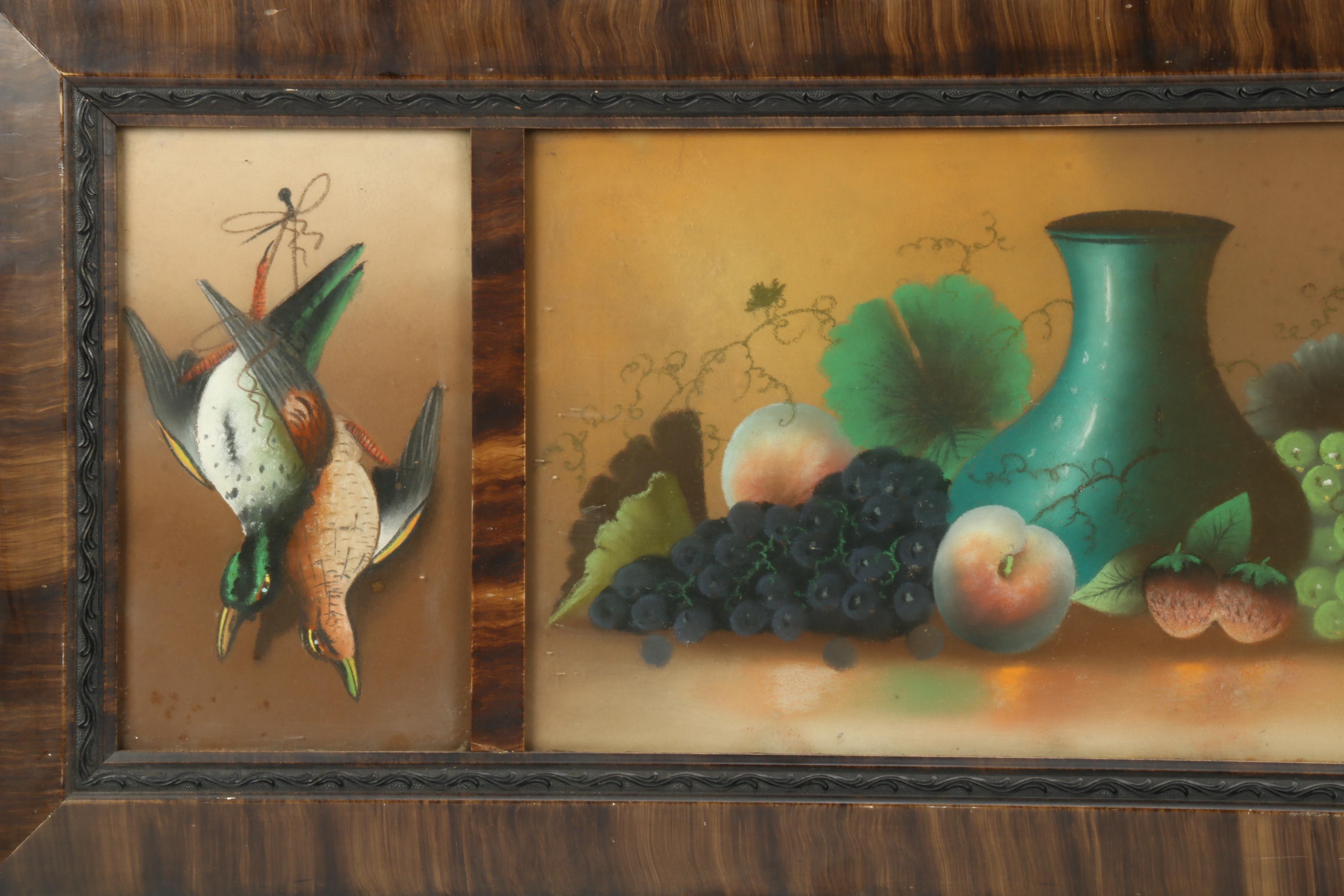 Still Life Triptych Pastel Drawing