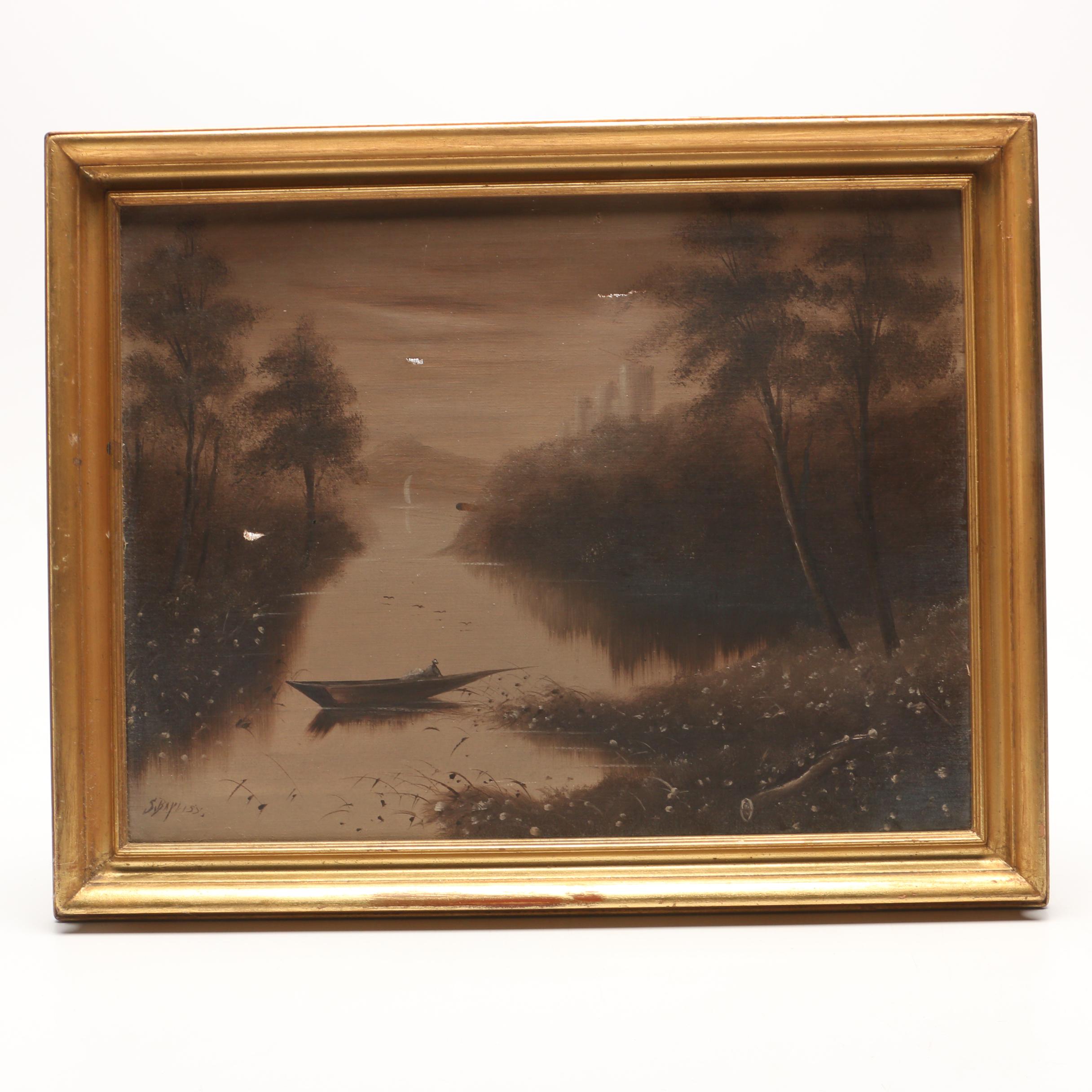 S. Bayliss Landscape Oil Painting