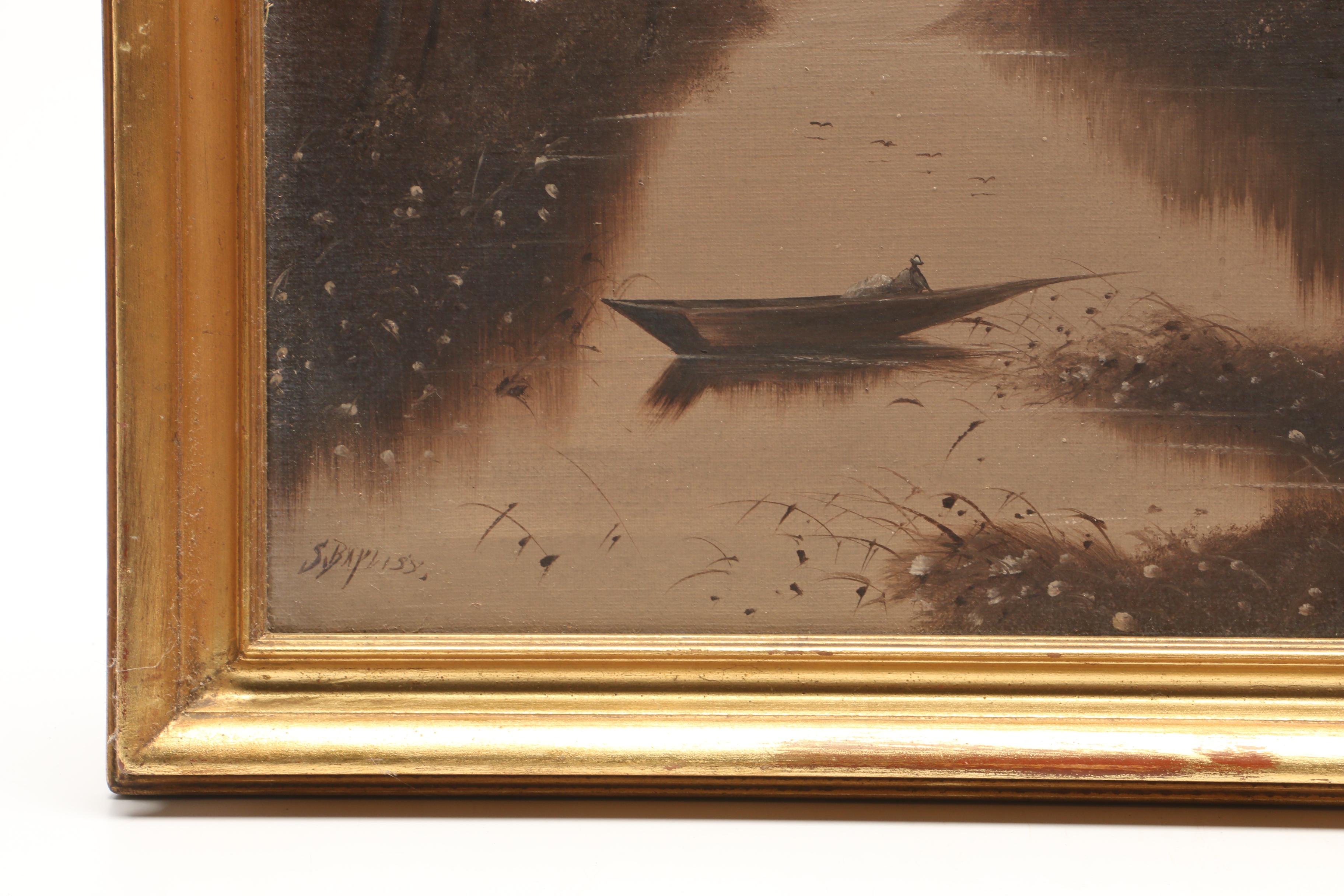 S. Bayliss Landscape Oil Painting