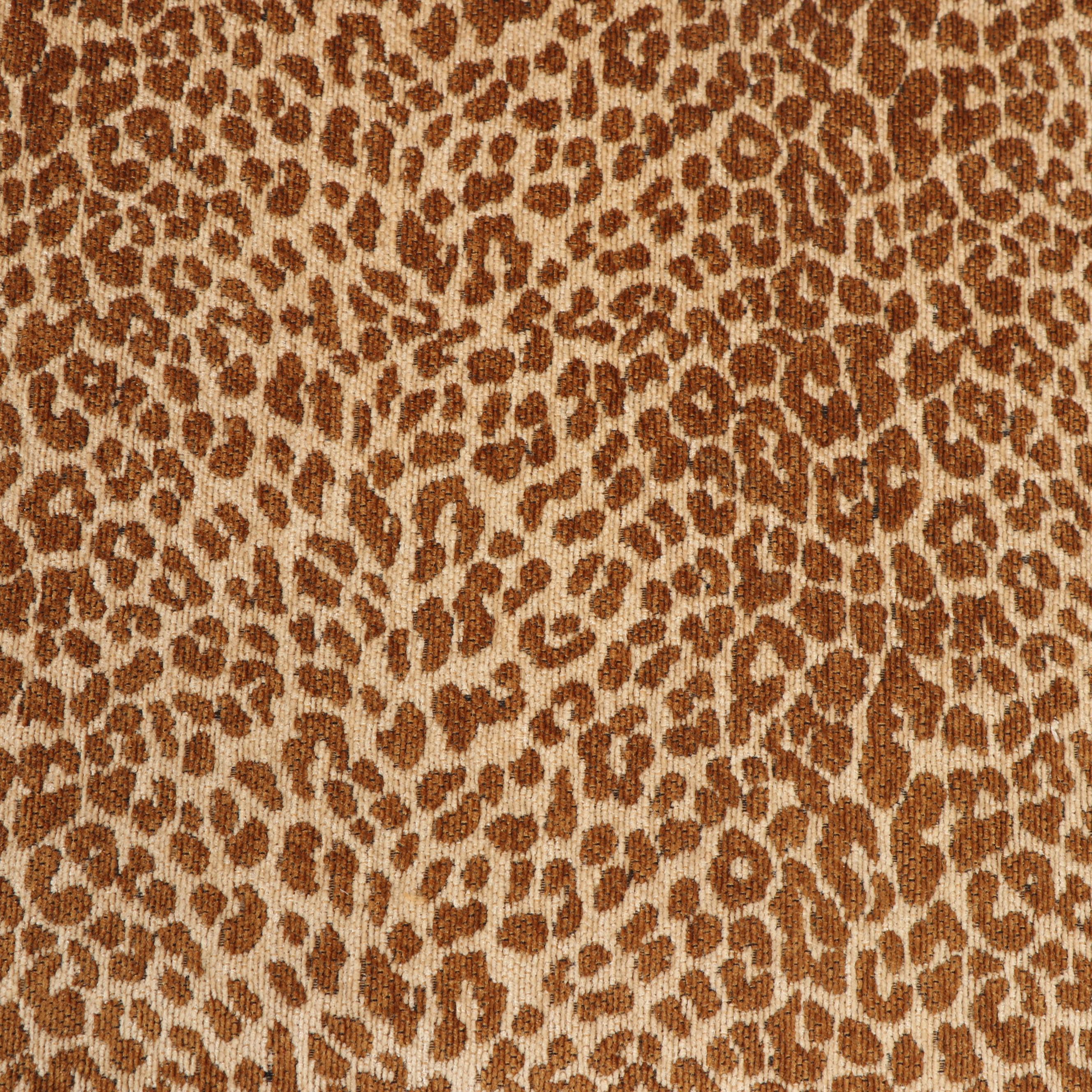 Leopard Print Upholstered Vanity Chair by Pier 1 Imports, 21st Century