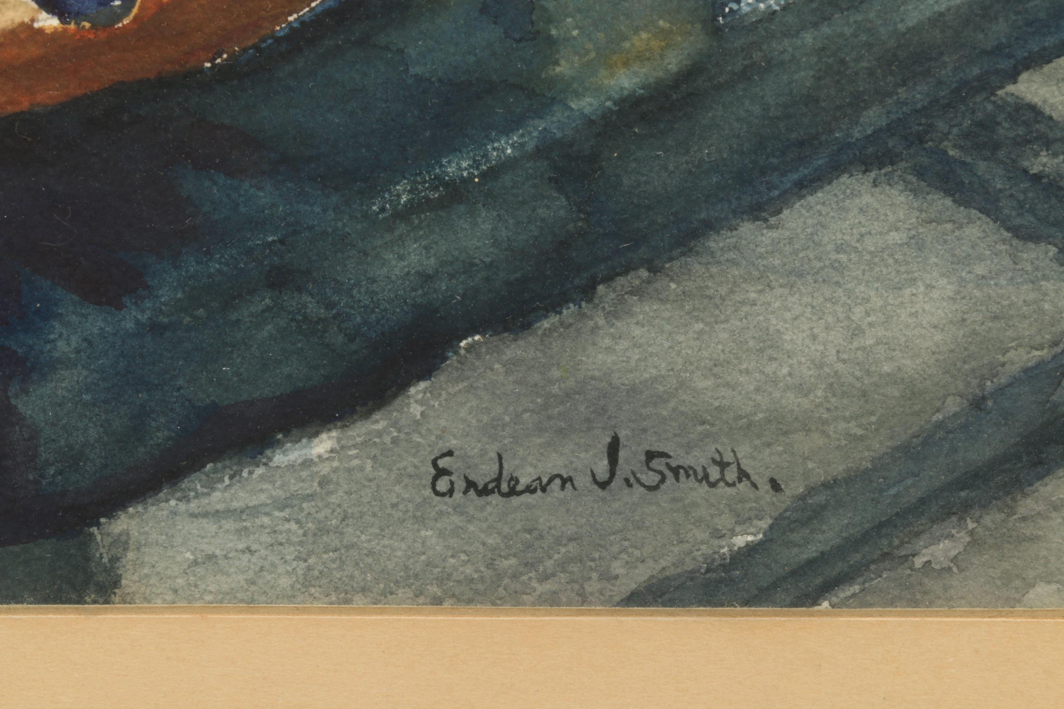 Endean J. Smith Watercolor Painting "Grandma's Pitcher"