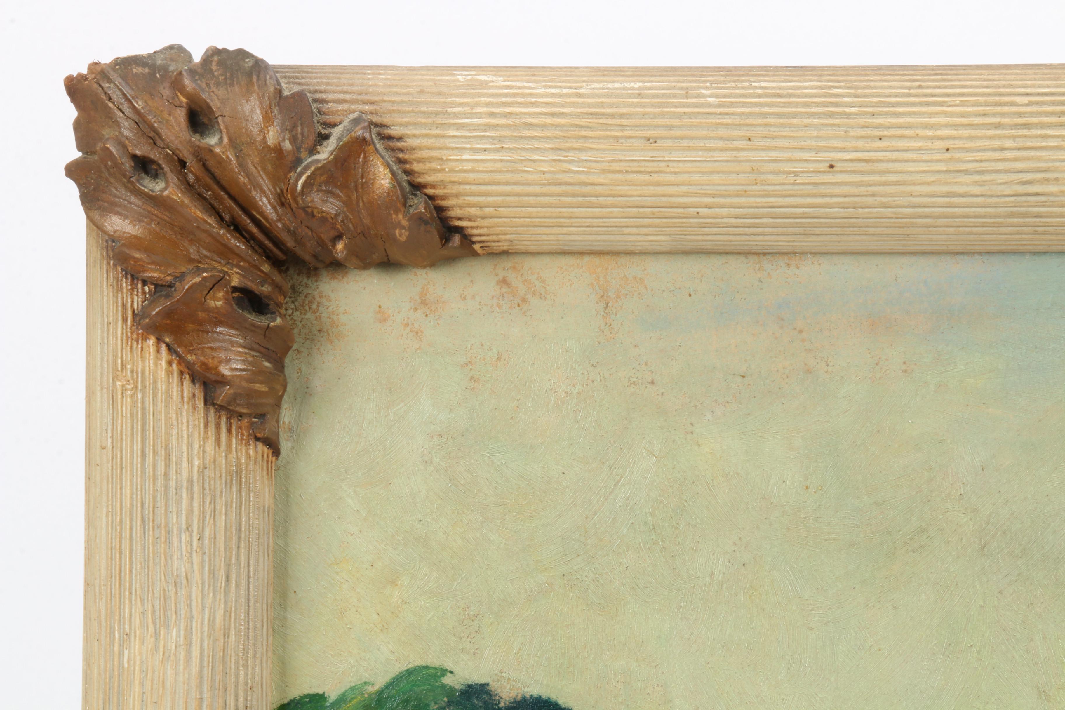 20th Century Oil Painting "Delaware Lake"