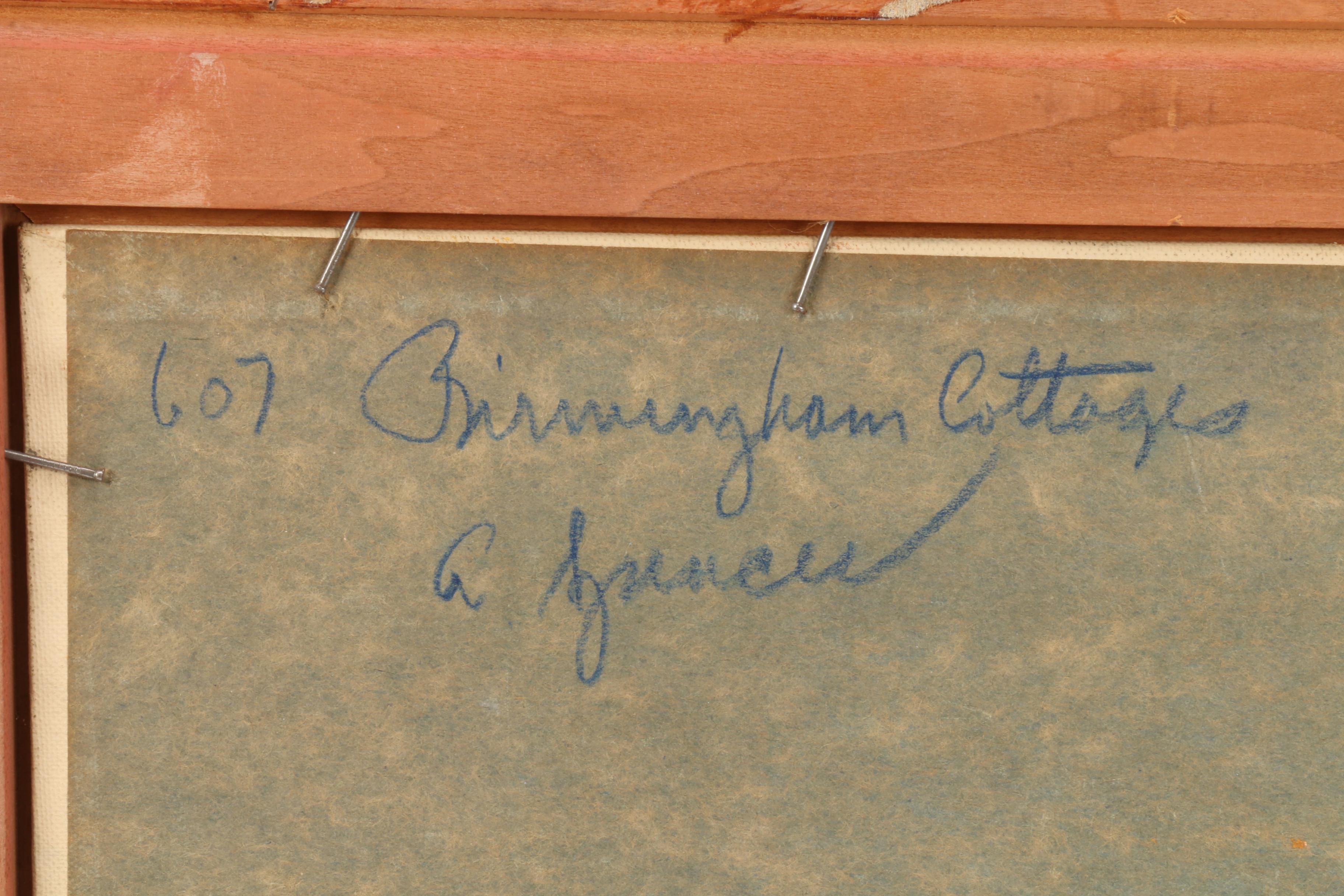 Augustus Spencer Oil Painting "Birmingham Cottages"