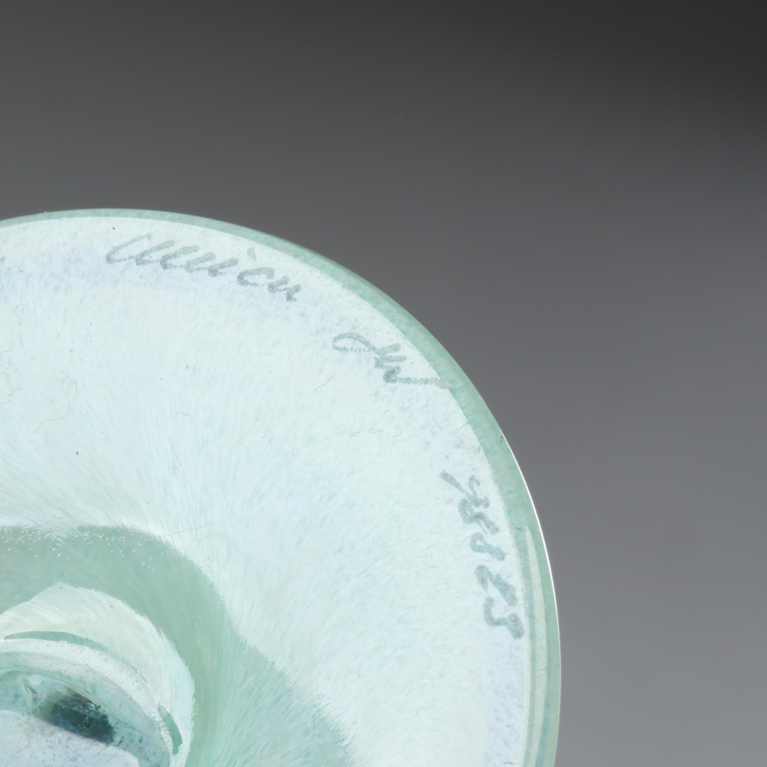 Kosta Boda Hand-Painted Glass Cat Vase and Stemware by Ulrica Hulge