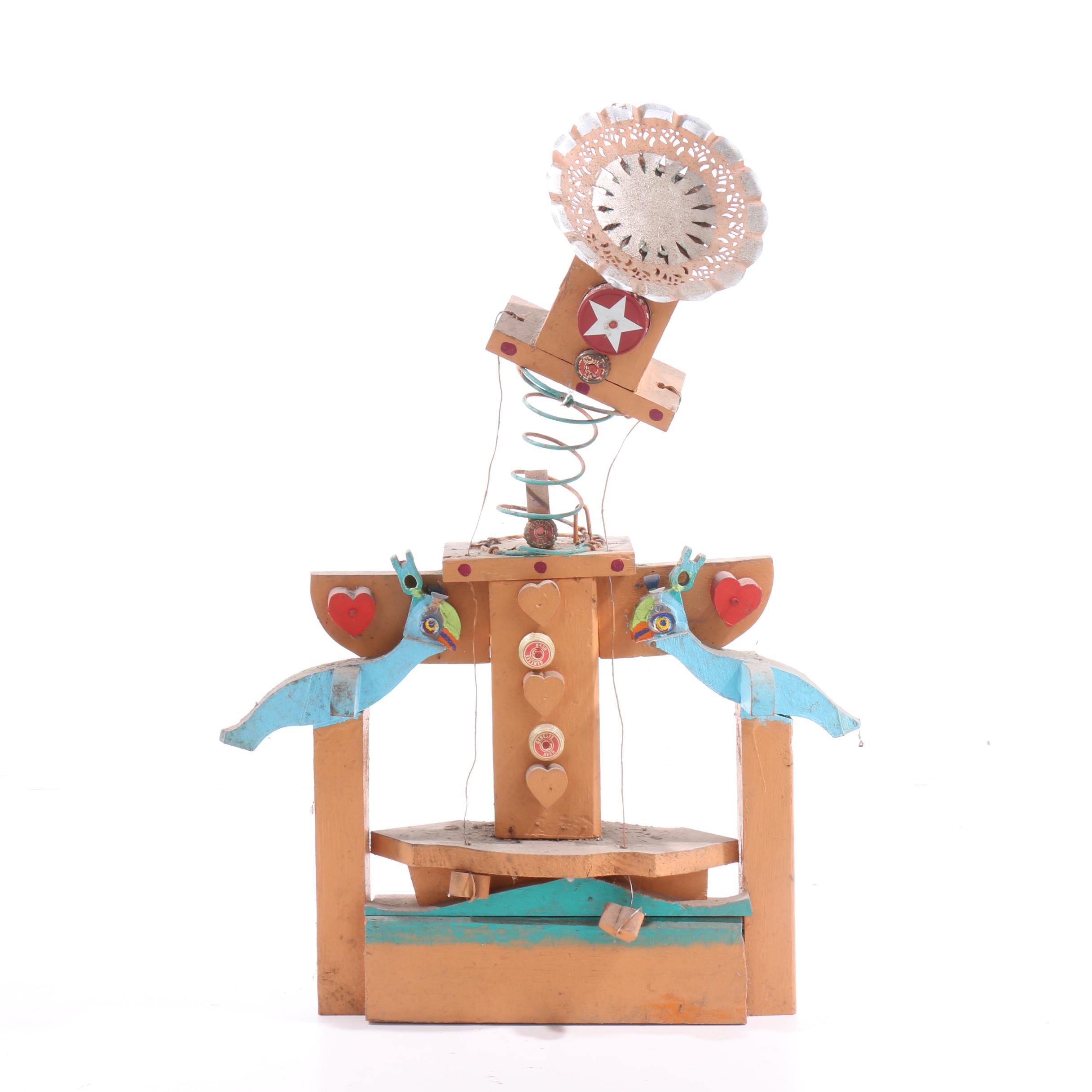 Norman Scott "Butch" Quinn Mixed Media Folk Sculpture