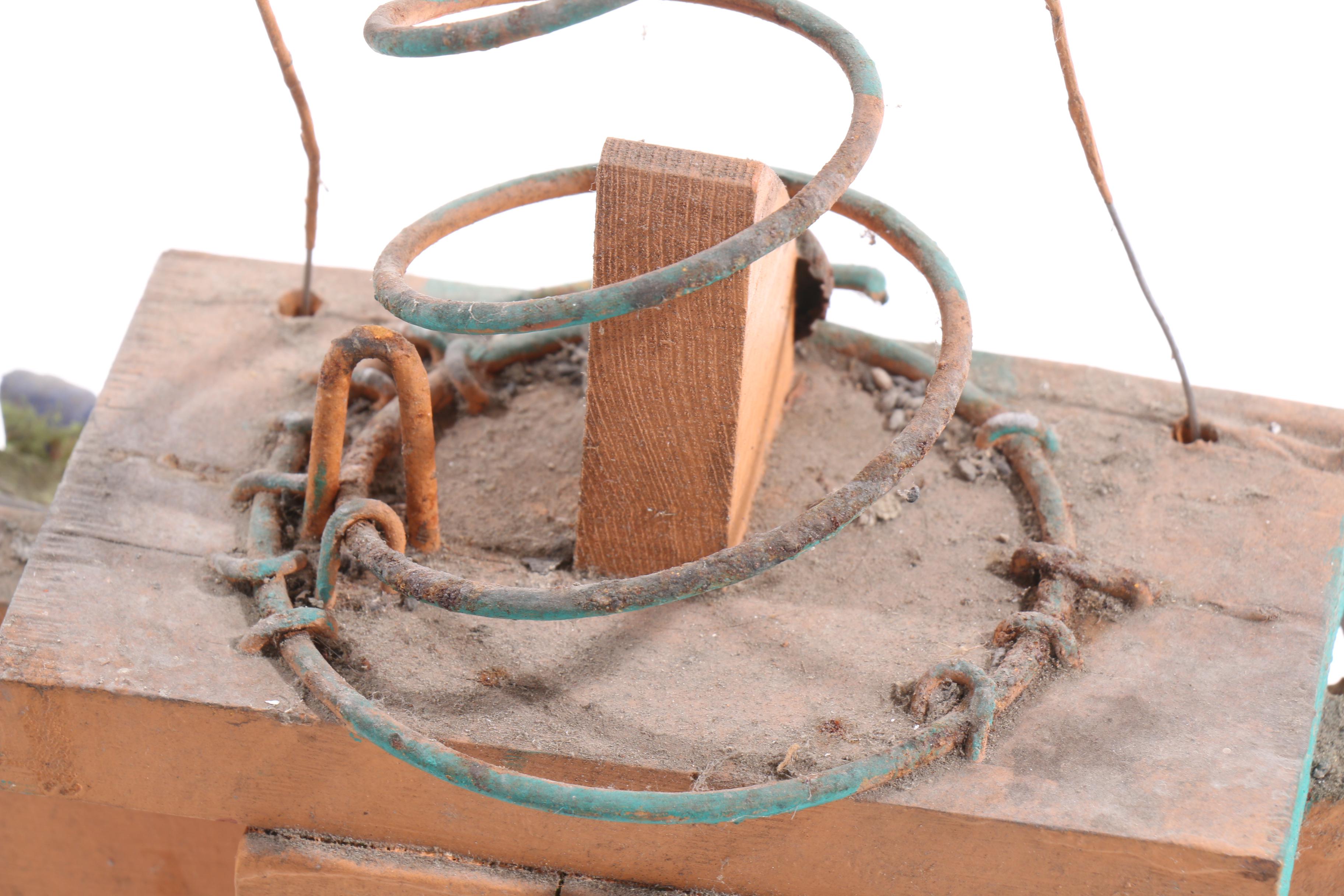 Norman Scott "Butch" Quinn Mixed Media Folk Sculpture