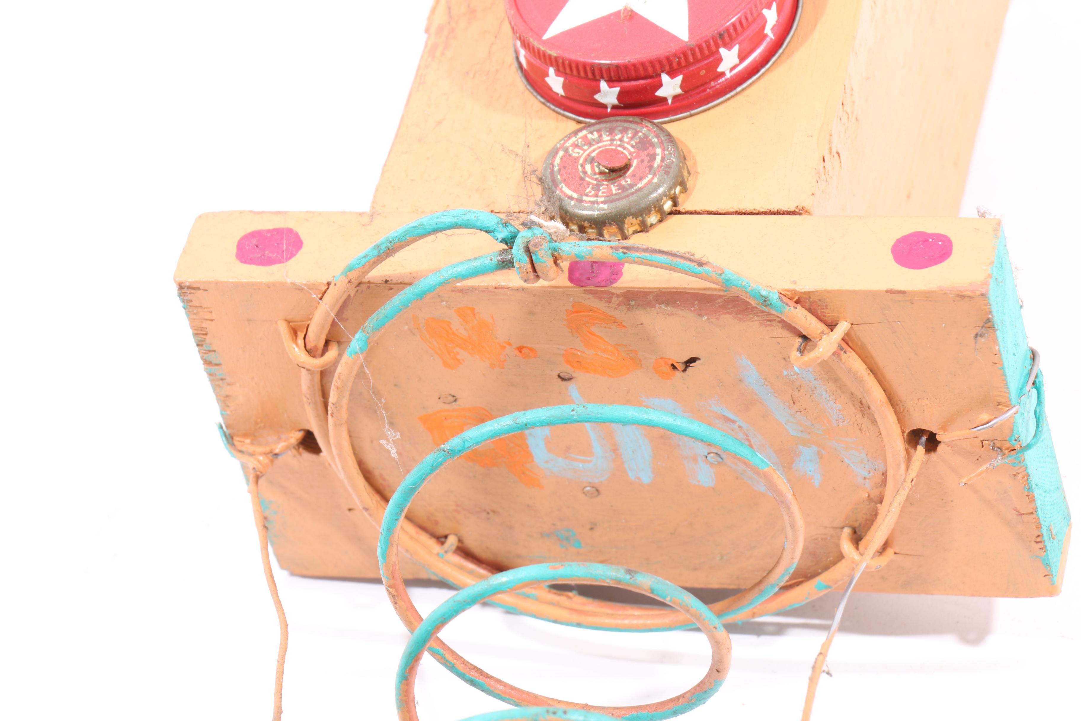 Norman Scott "Butch" Quinn Mixed Media Folk Sculpture