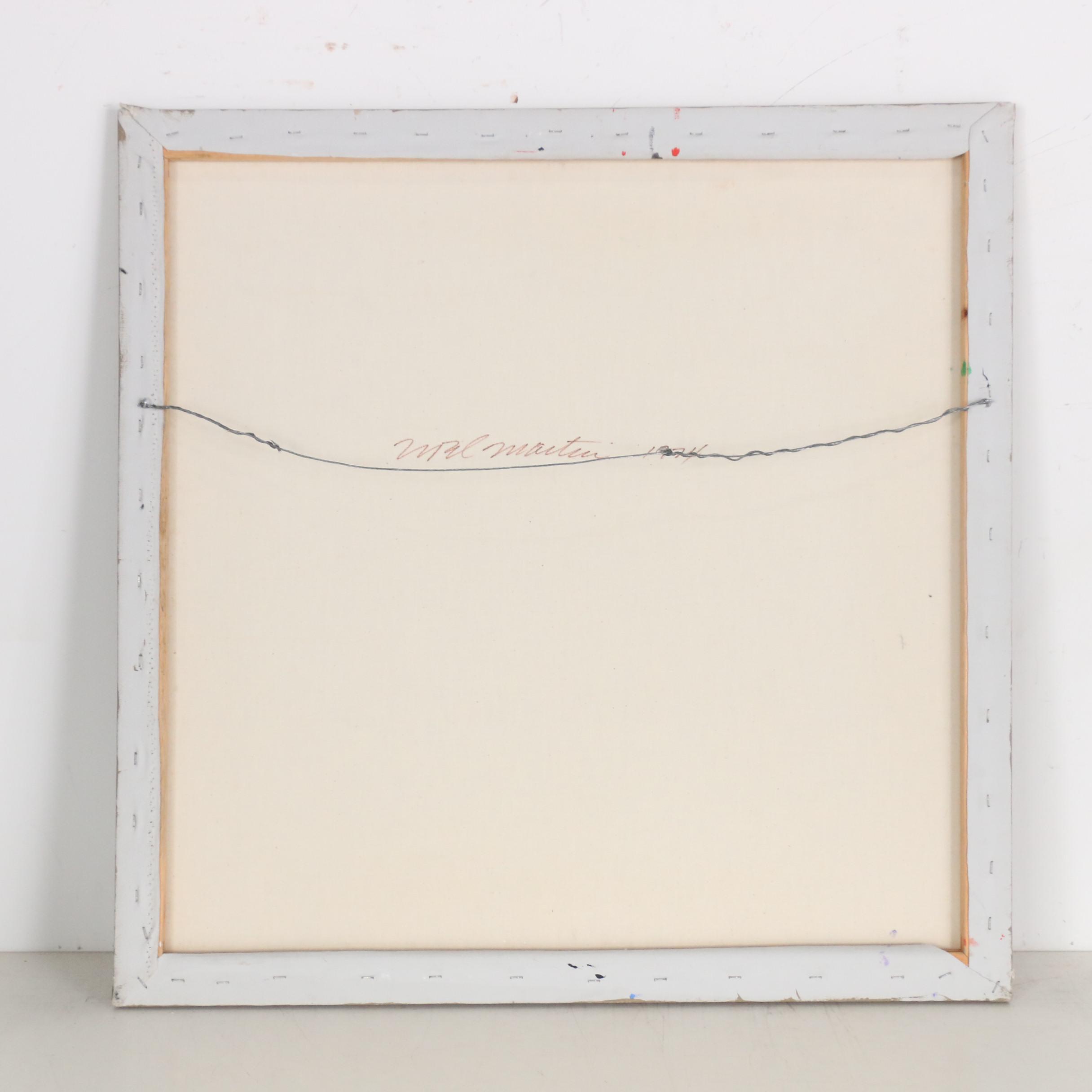 Noel Martin 1974 Geometric Acrylic Painting