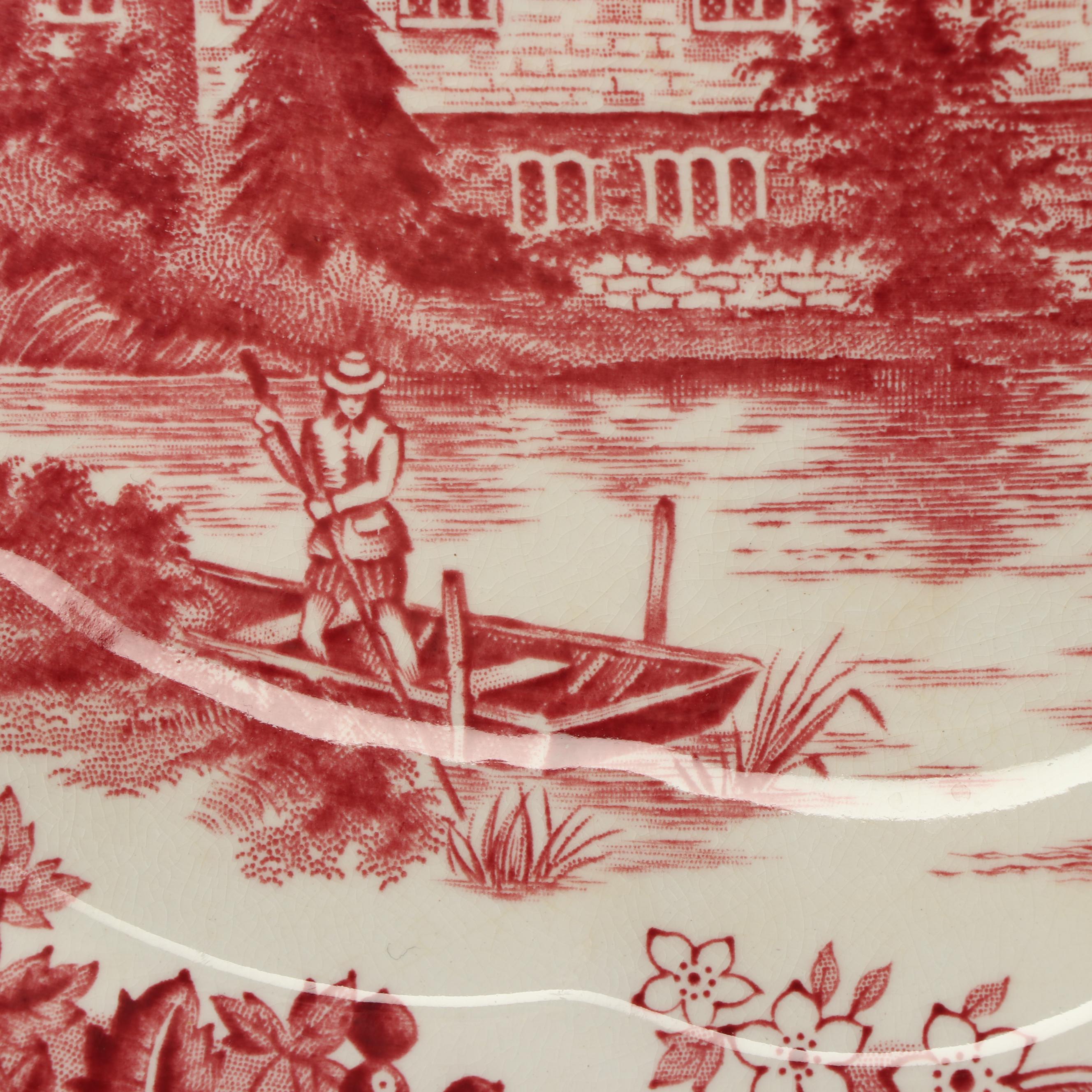 J & G Meakin "Romantic England" Ironstone Dinnerware with Mason's Canister