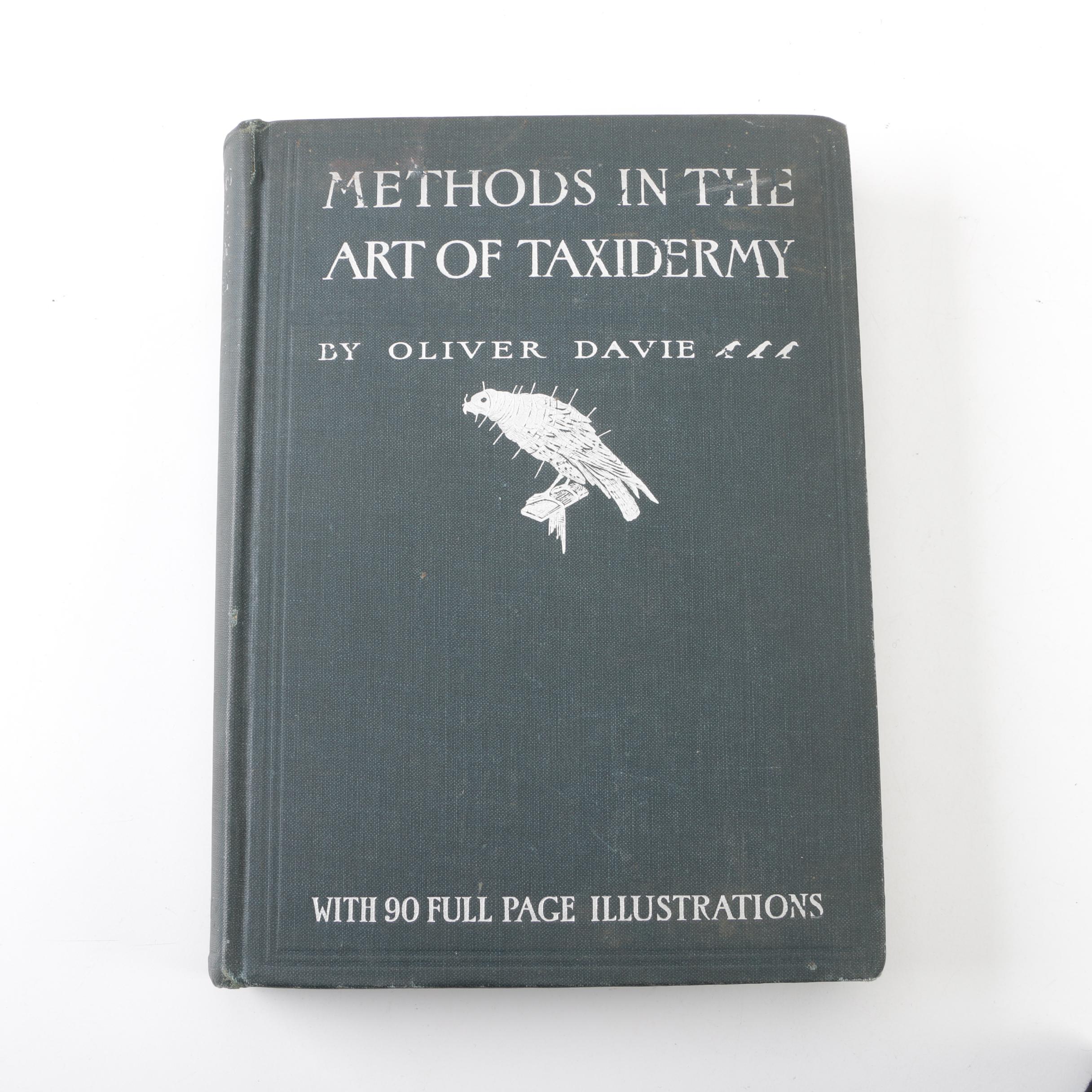 Books on Taxidermy featuring "Methods in the Art of Taxidermy" by Oliver Davie