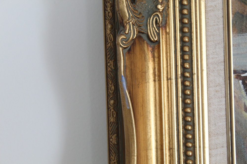 Leslie Cope Oil Painting Depicting a Windmill