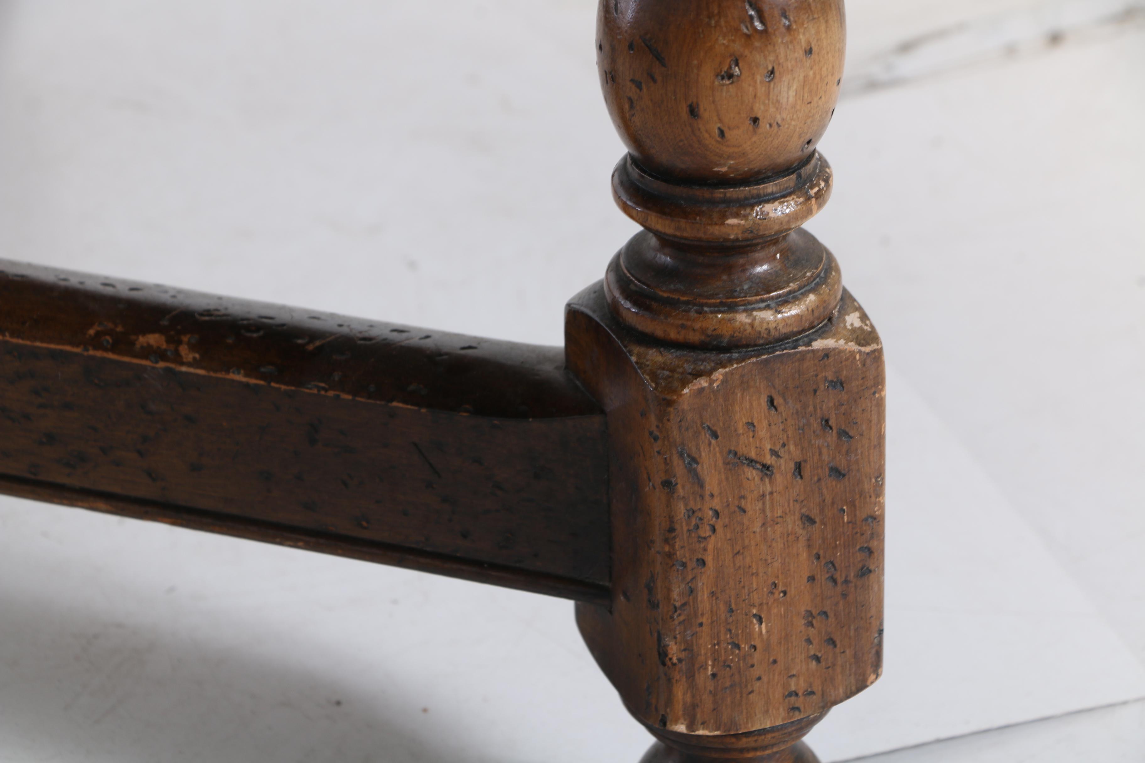 Provincial Style Dining Table with Flip-Top Lazy Susan by Barnard & Simonds Co.