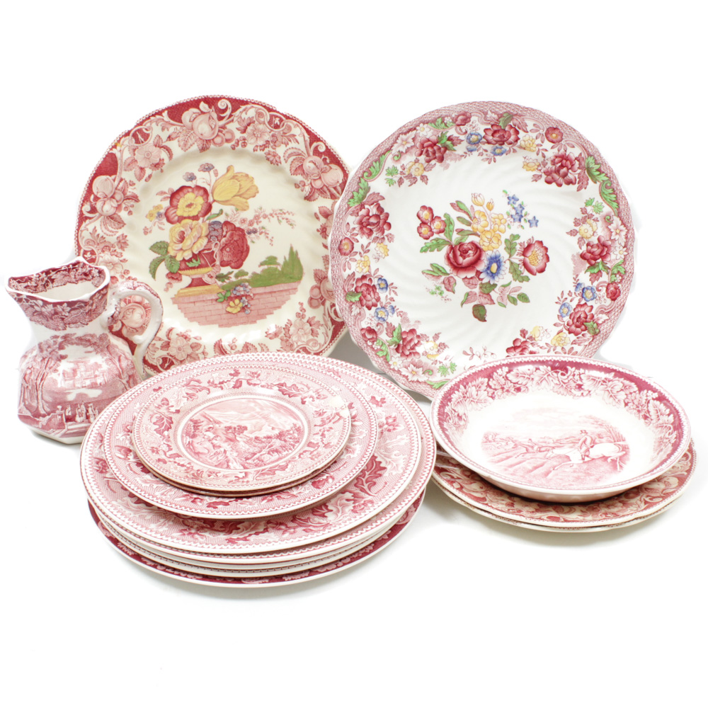 Vintage Transferware Featuring Staffordshire, Royal Doulton, and Johnson Bros.