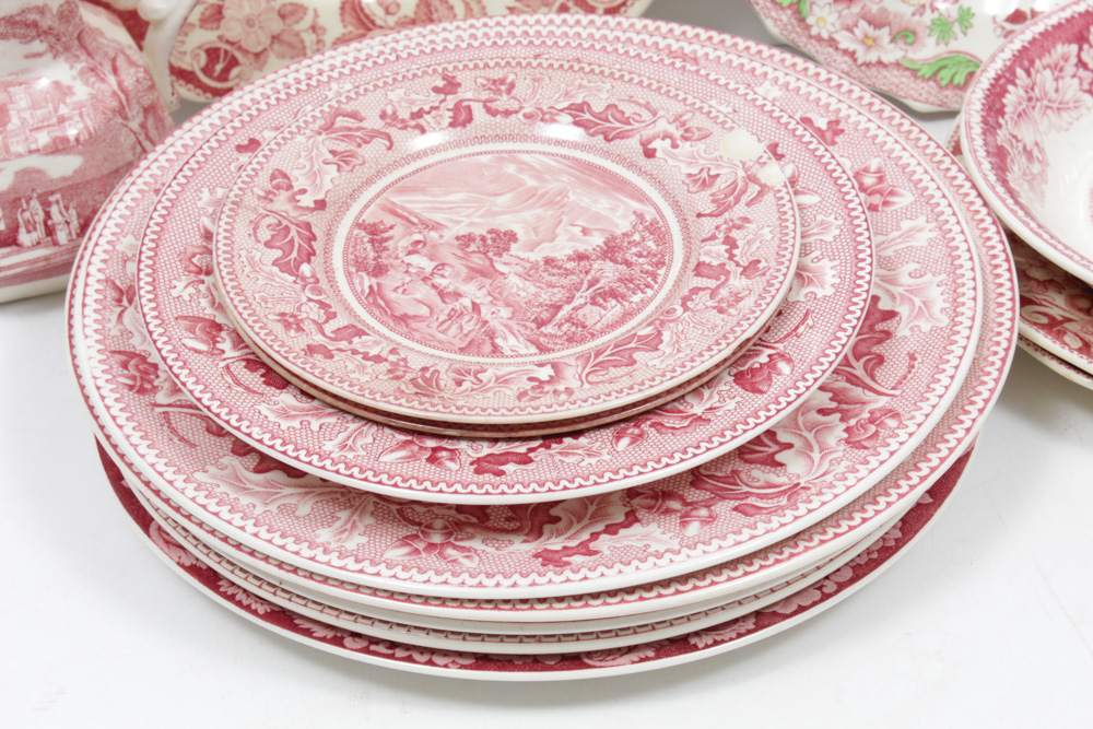 Vintage Transferware Featuring Staffordshire, Royal Doulton, and Johnson Bros.